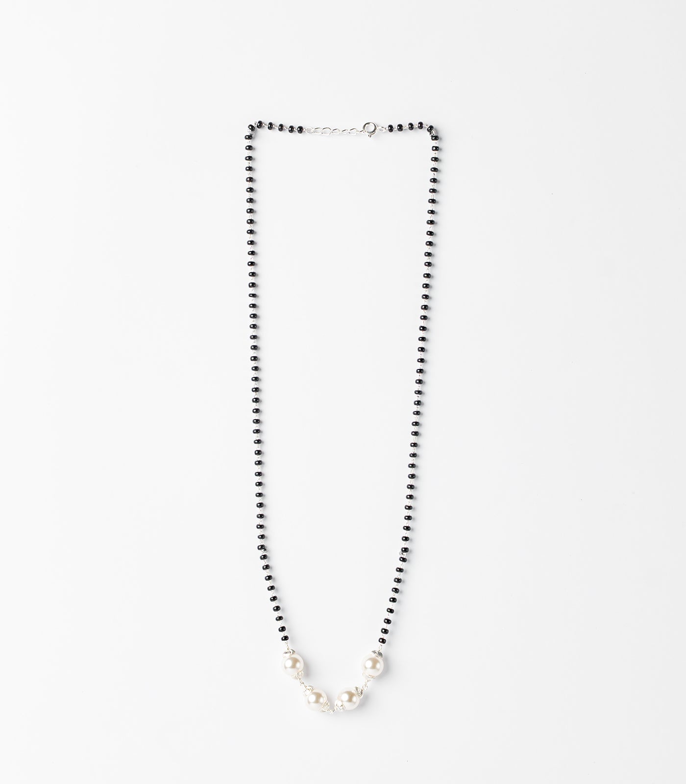 Four Pearl Mangalsutra (Silver)