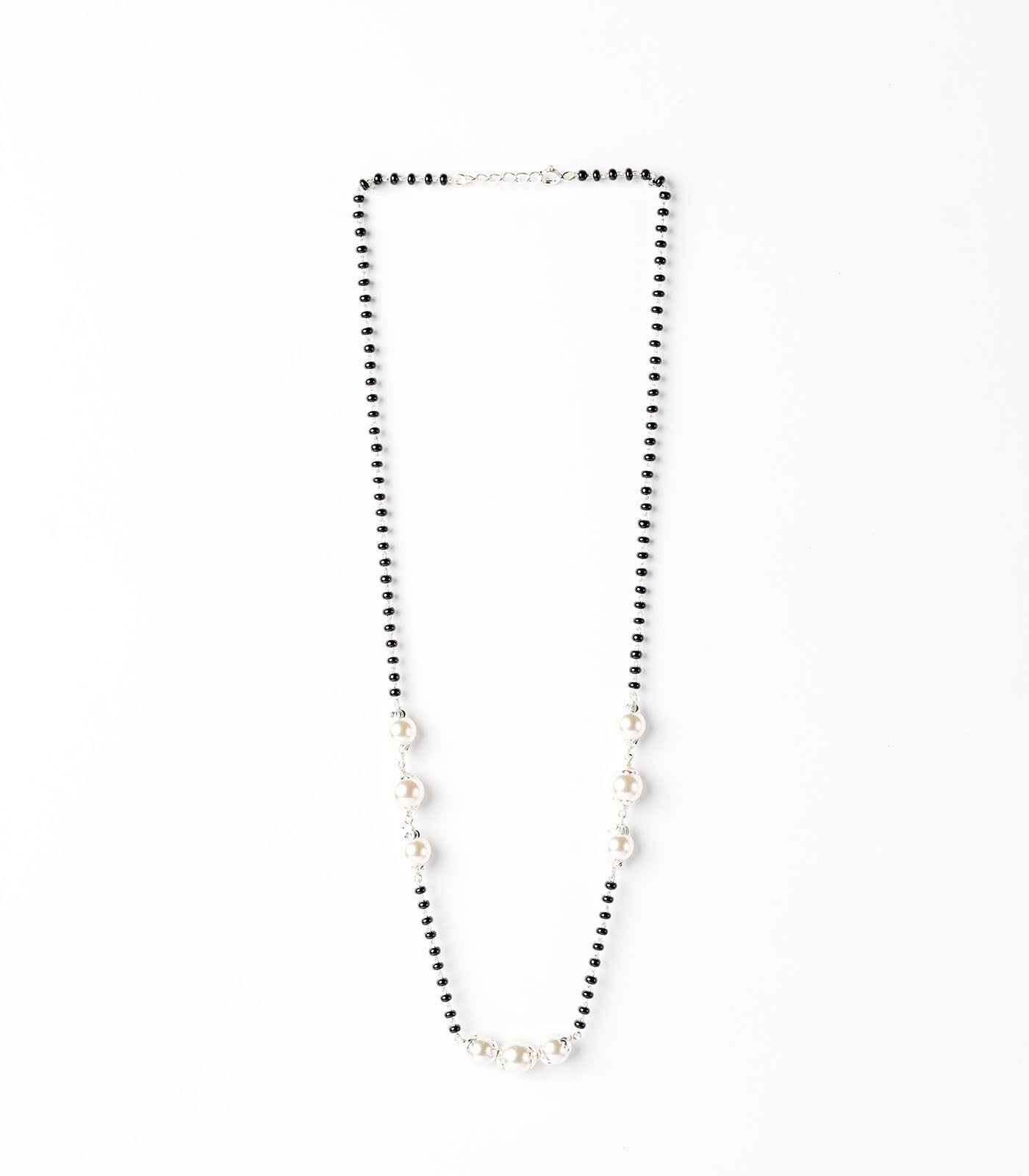 Silver Triple Pearl Series Mangalsutra