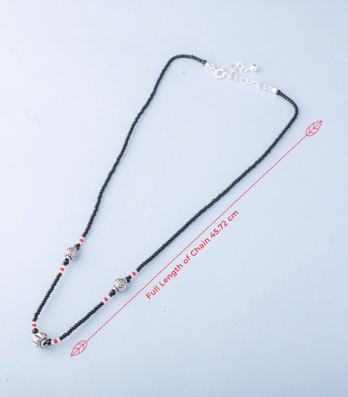 Silver Tri-Sphere Antique Mangalsutra