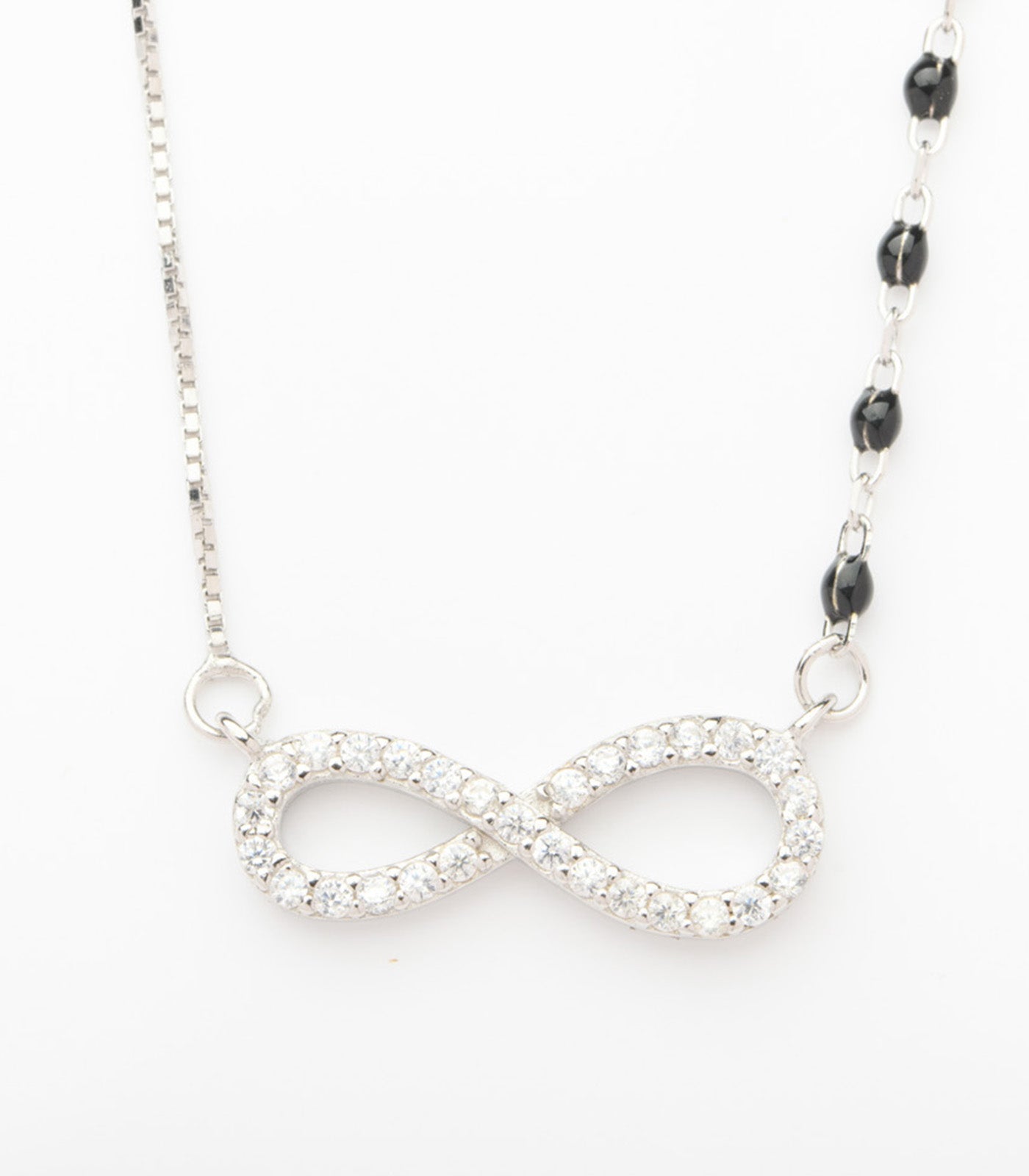 Infinity Pendant Mangalsutra (Silver)