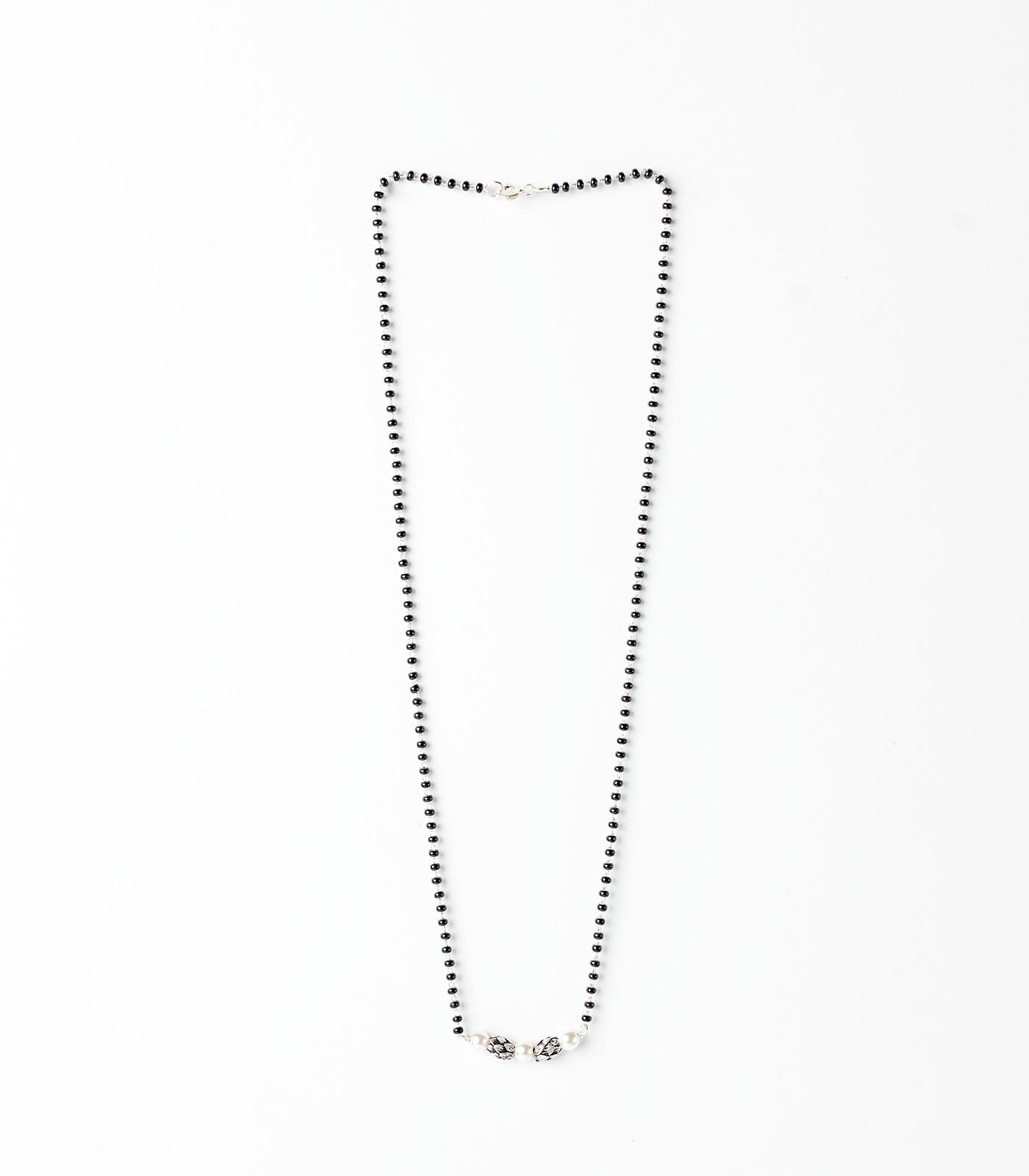 Triple Pearl Silver Mangalsutra