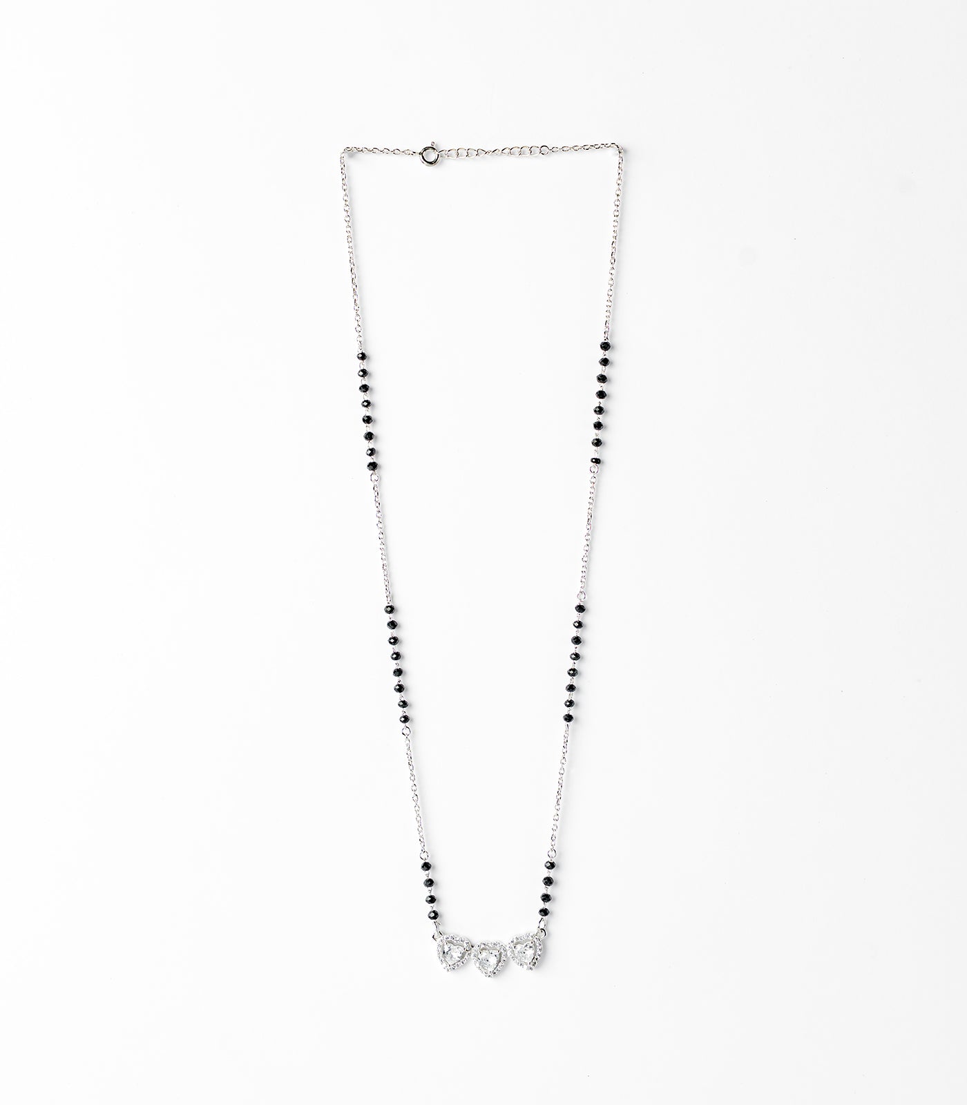 Tri-Heart Mangalsutra (Silver)