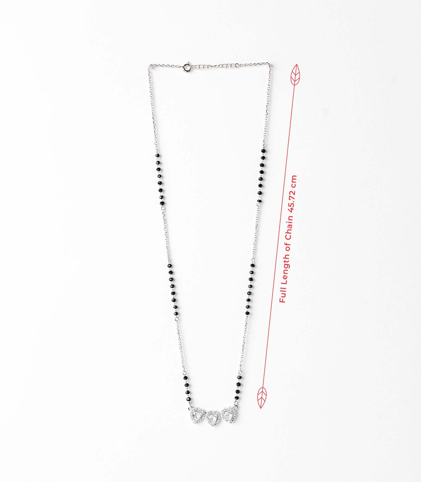 Tri-Heart Mangalsutra (Silver)