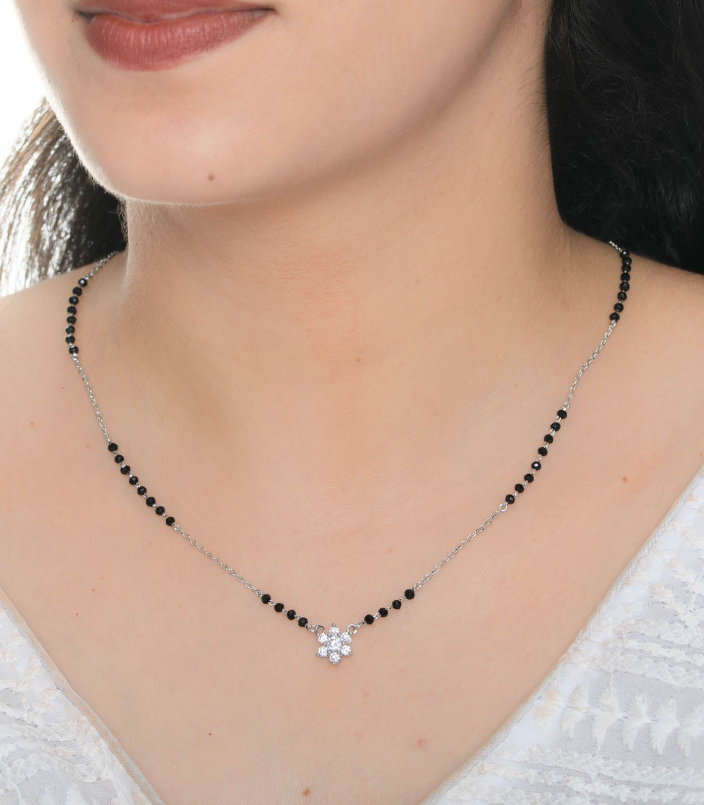 Daisy Love Mangalsutra (Silver)