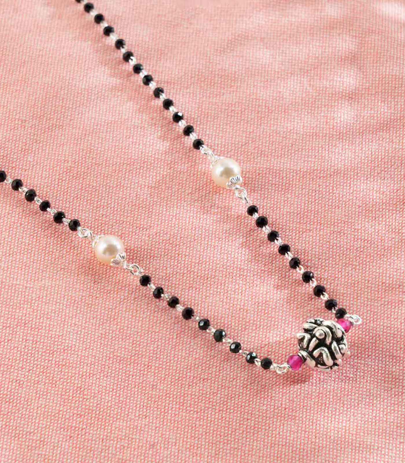 Single Orb Mangalsutra (Silver)