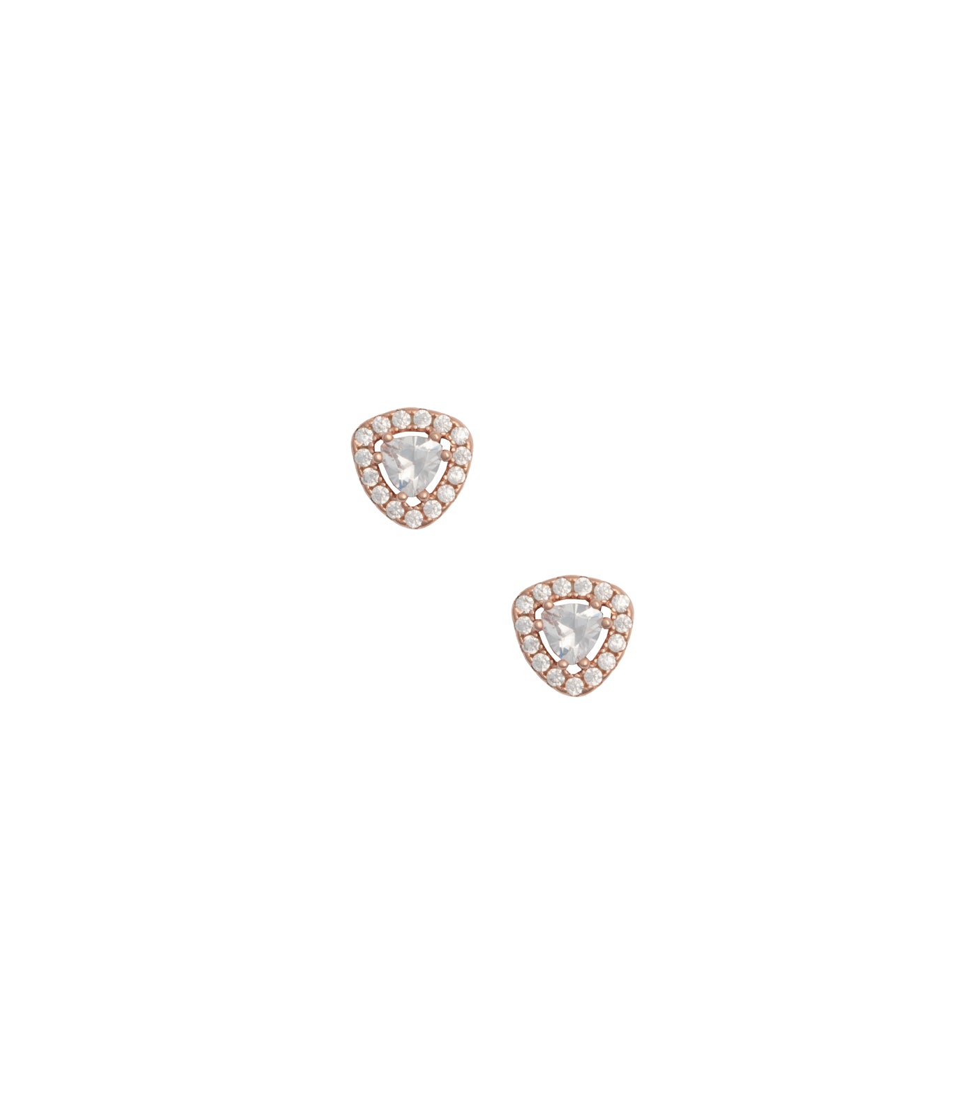 Triangular Rose Gold Mangalsutra Set (Silver)