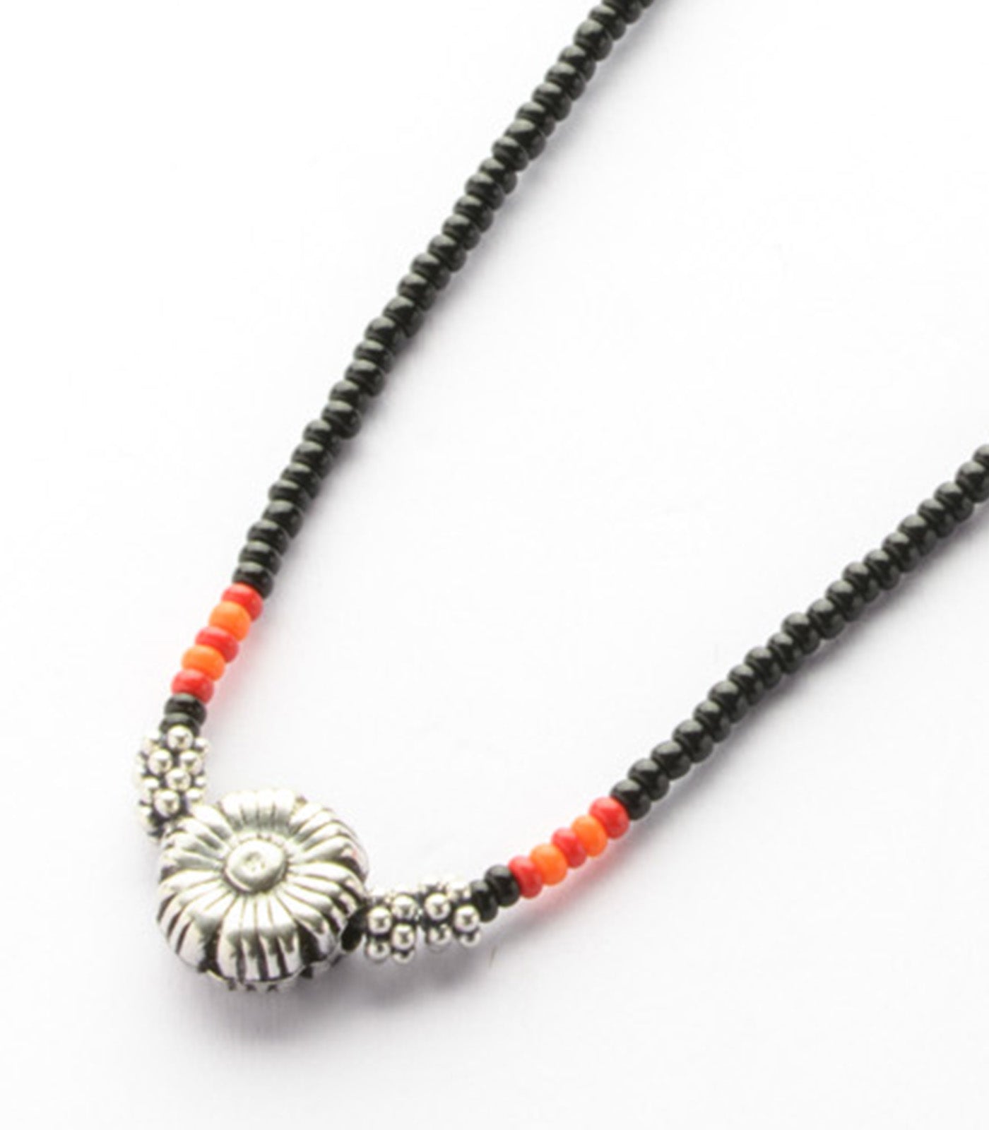 Silver Floral Antique Mangalsutra