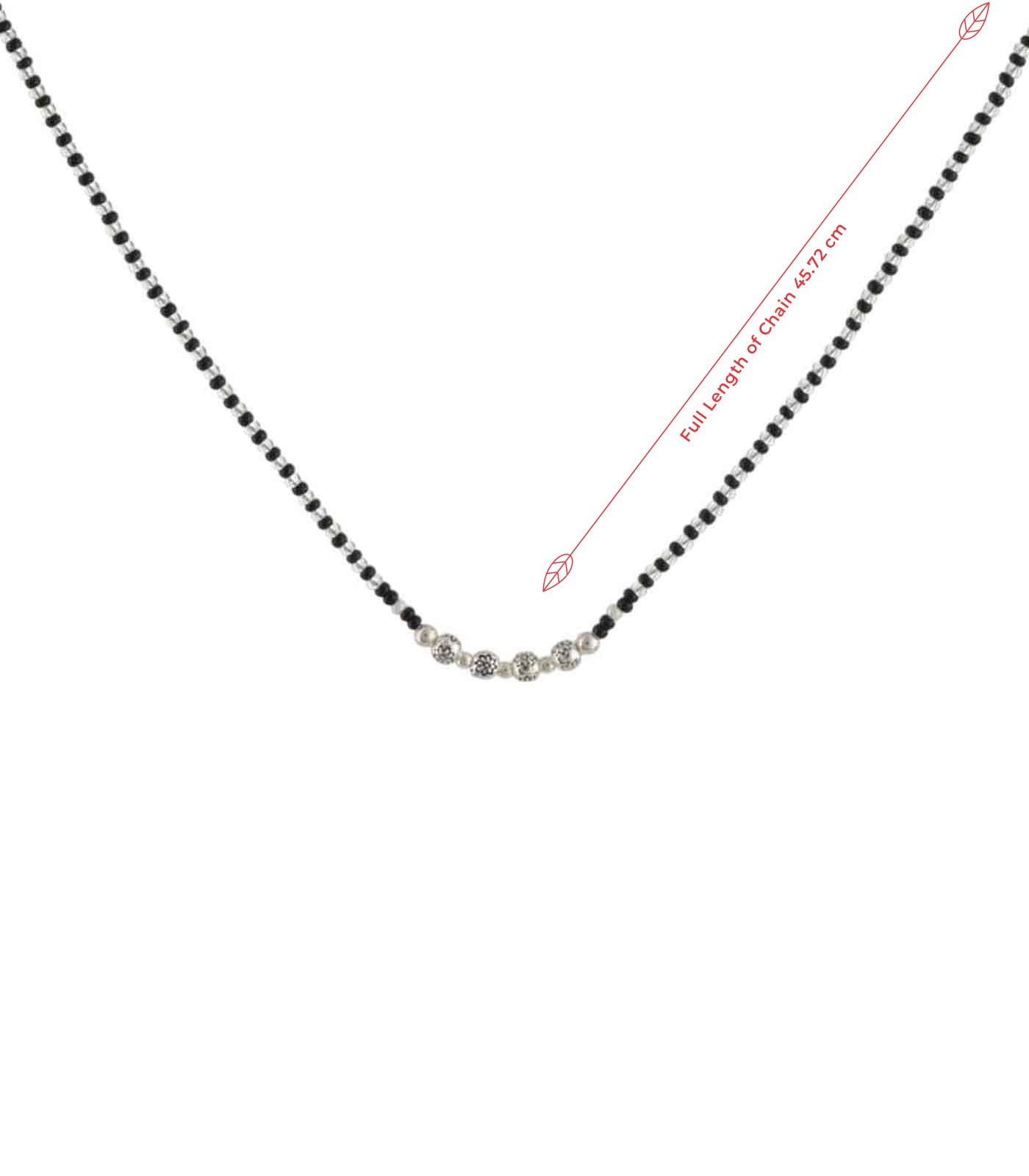 Link Of Orbs Mangalsutra (Silver)