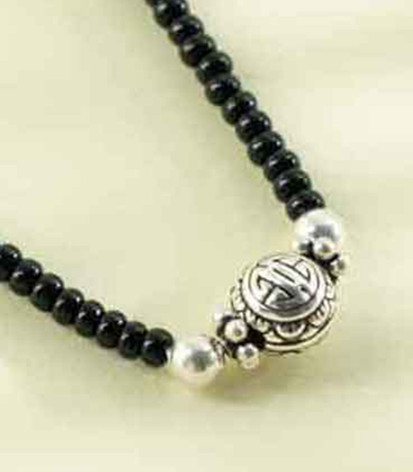Single Orb Mangalsutra (Silver)