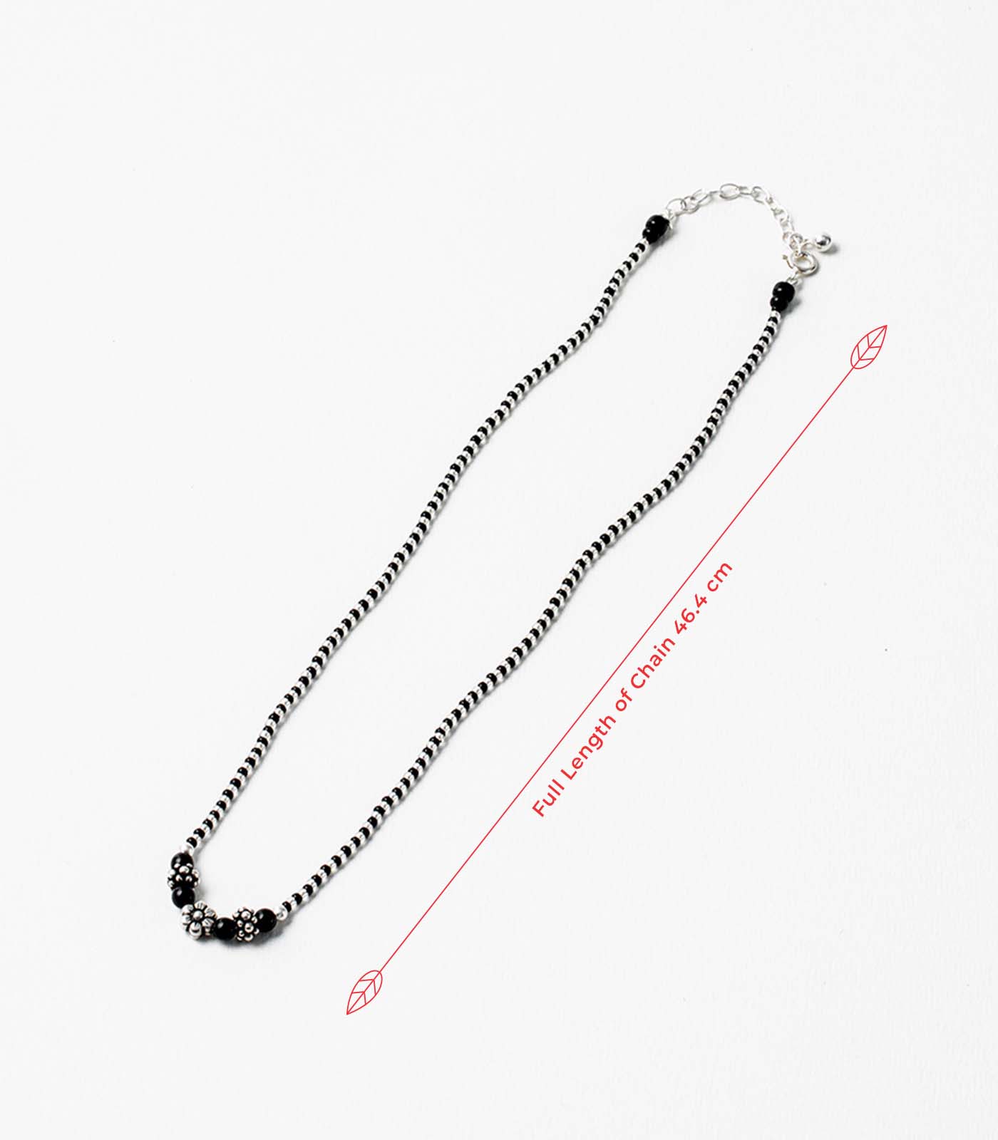 Classic Floral Antique Mangalsutra (Silver)