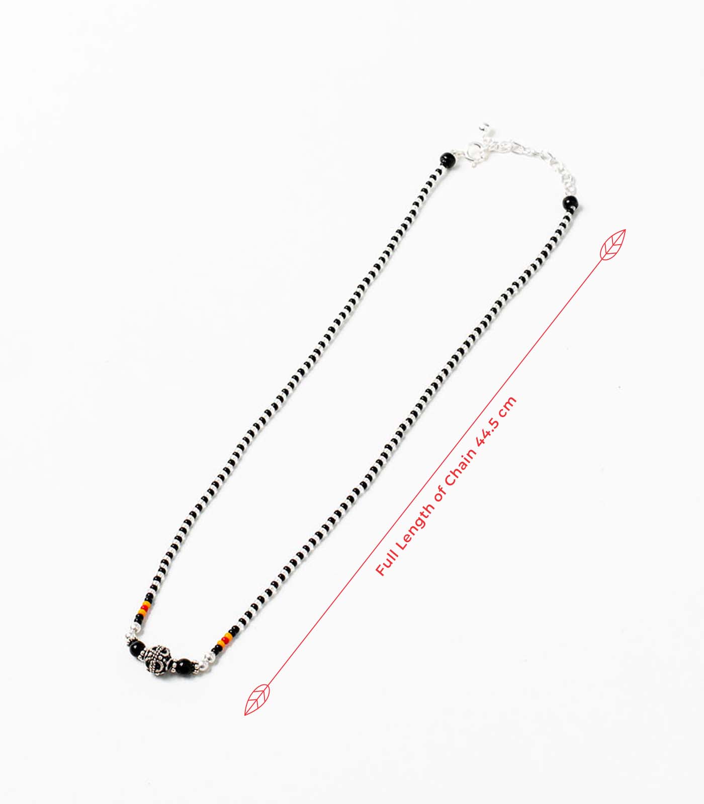 Swirl Orb Antique Mangalsutra (Silver)