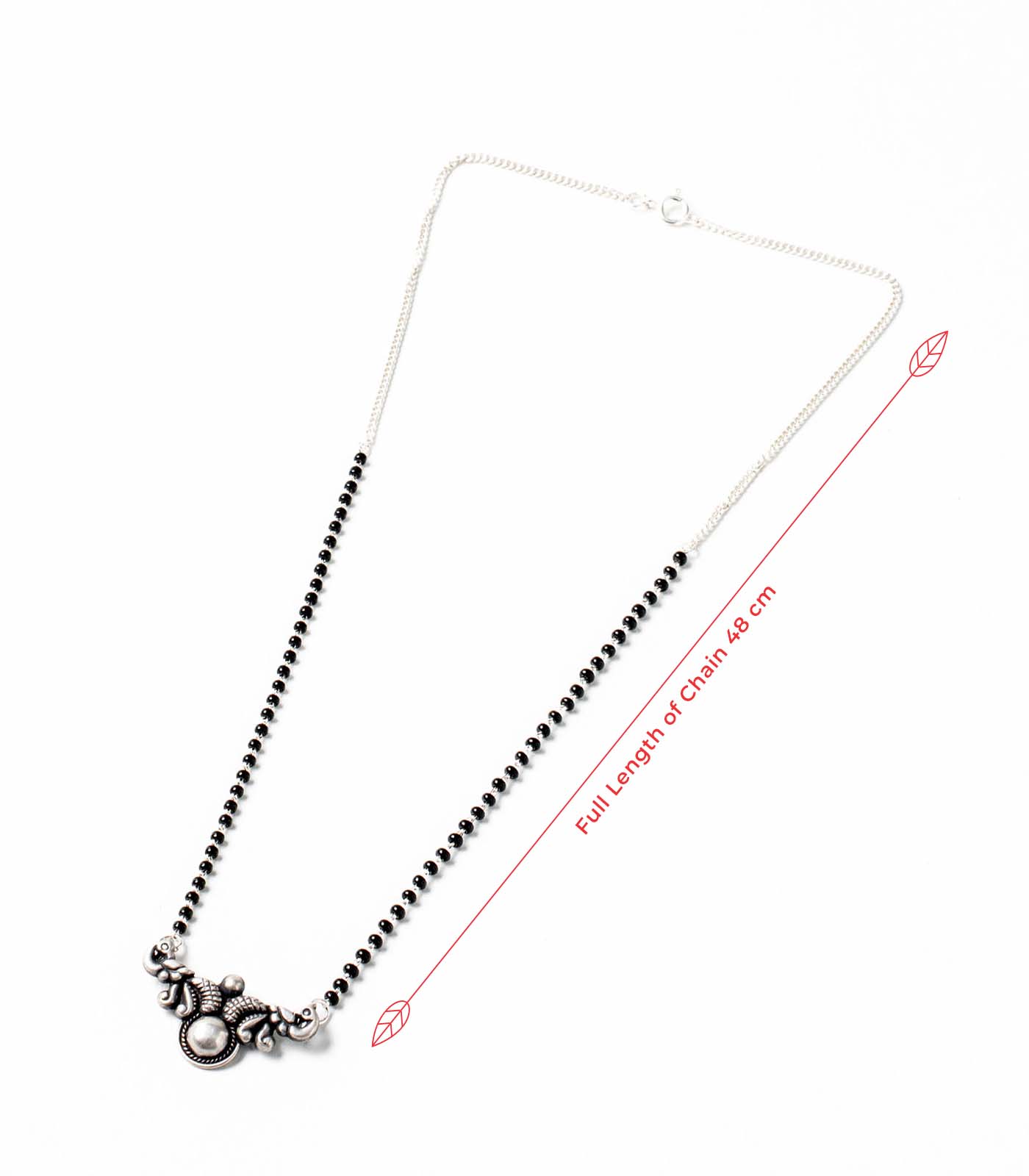 Peacock Motif Antique Mangalsutra (Silver)