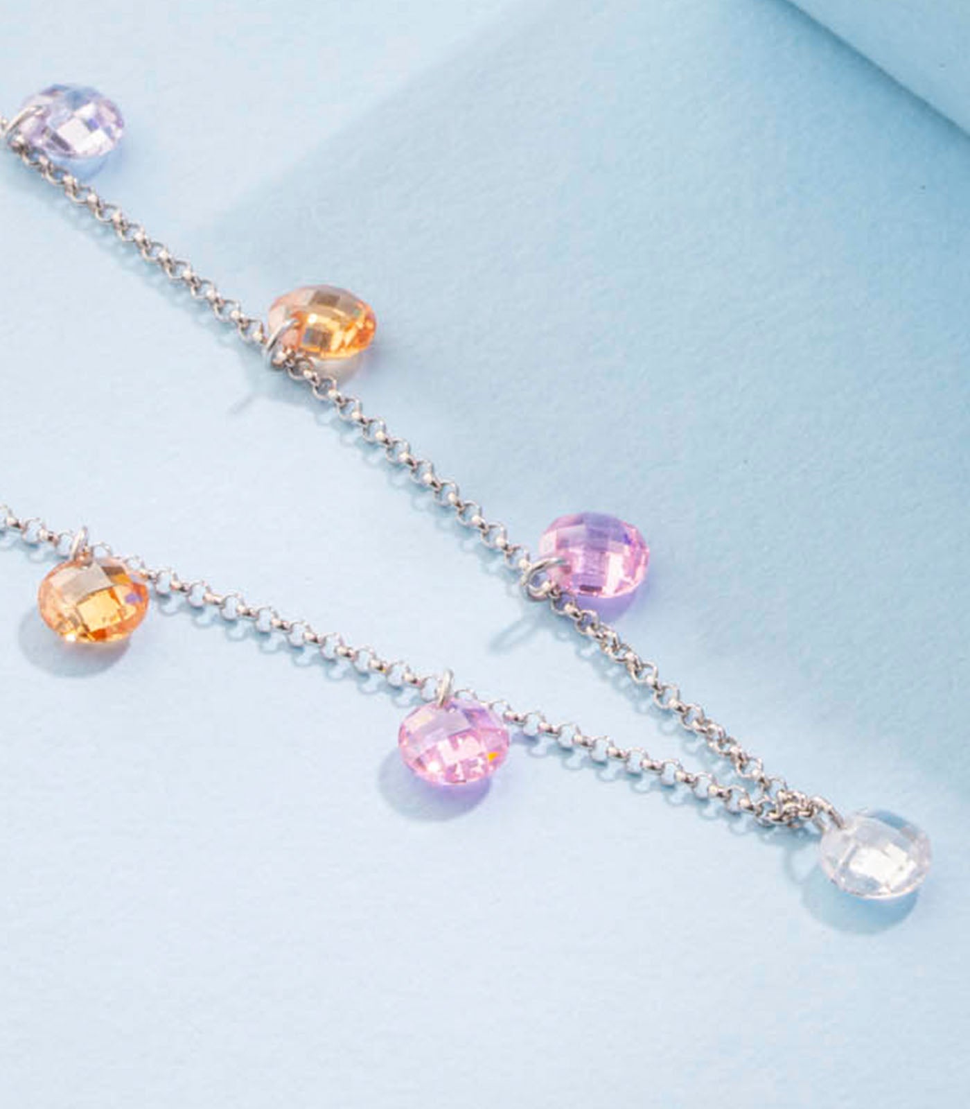 Wheel Of Fortune Necklace Set (Silver)