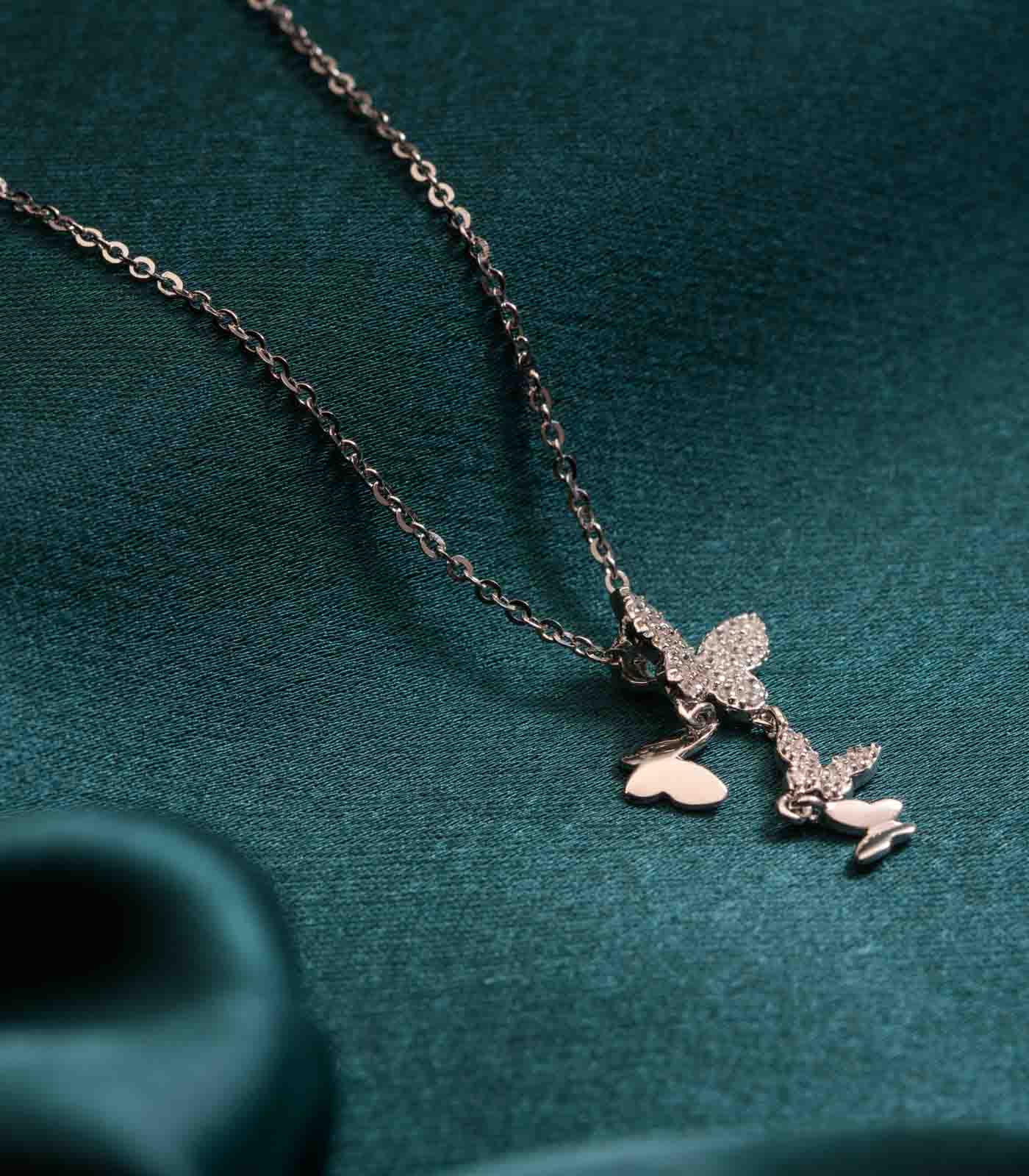 Flutter Necklace (Silver)