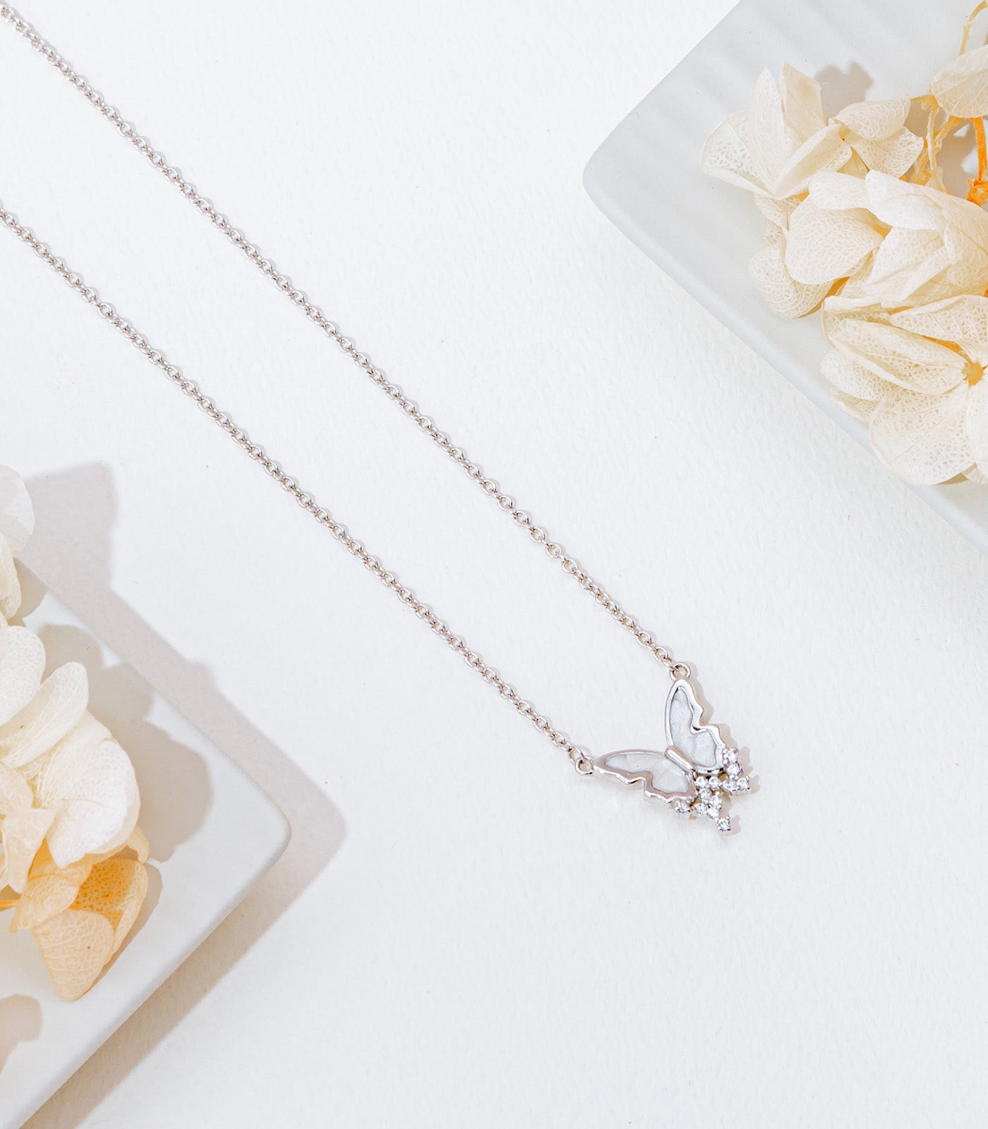 Butterfly Necklace (Silver)