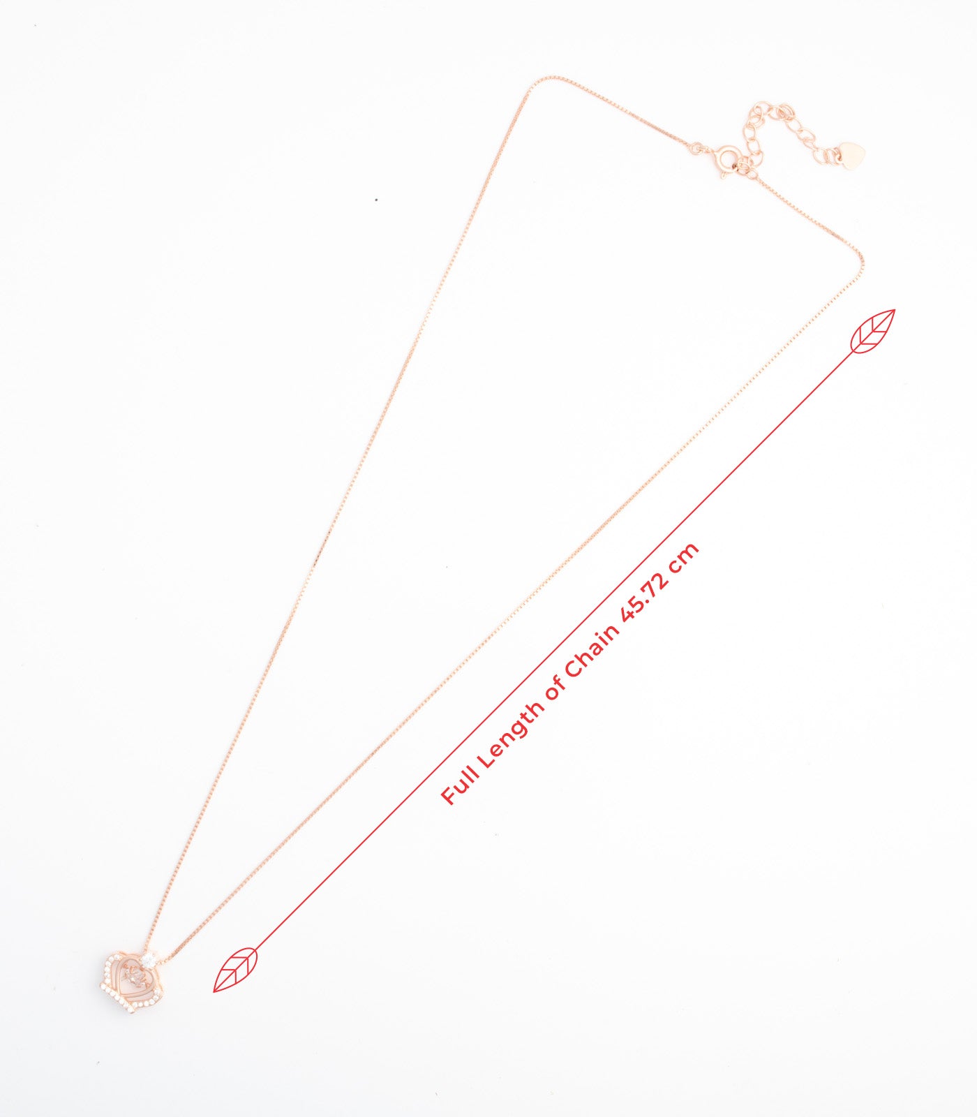 Rose Gold Crown Shaped Necklace (Silver)