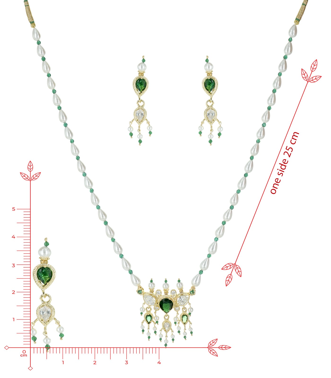 Silver Single Moti Mala Tanmani SET