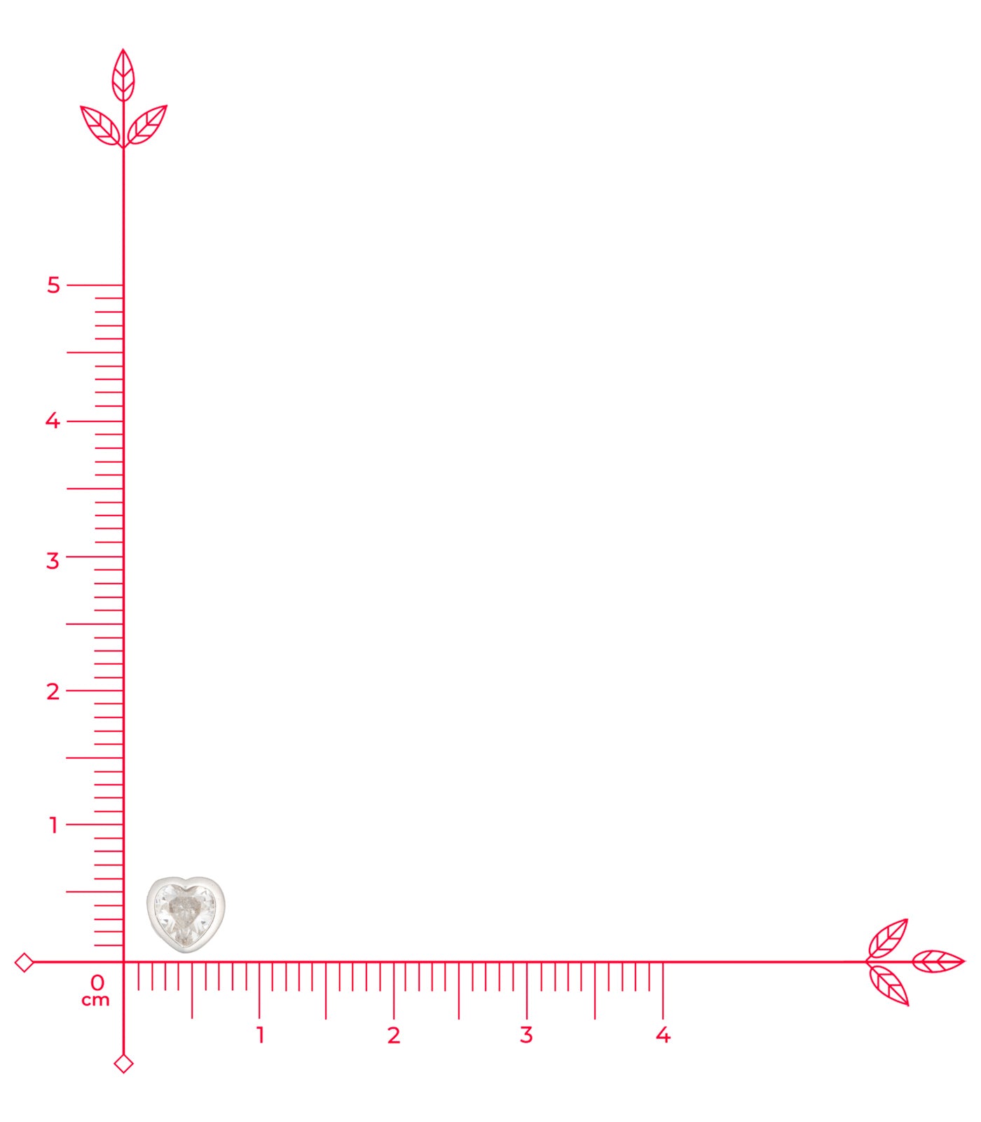 Shining Heart Necklace Set (Silver)