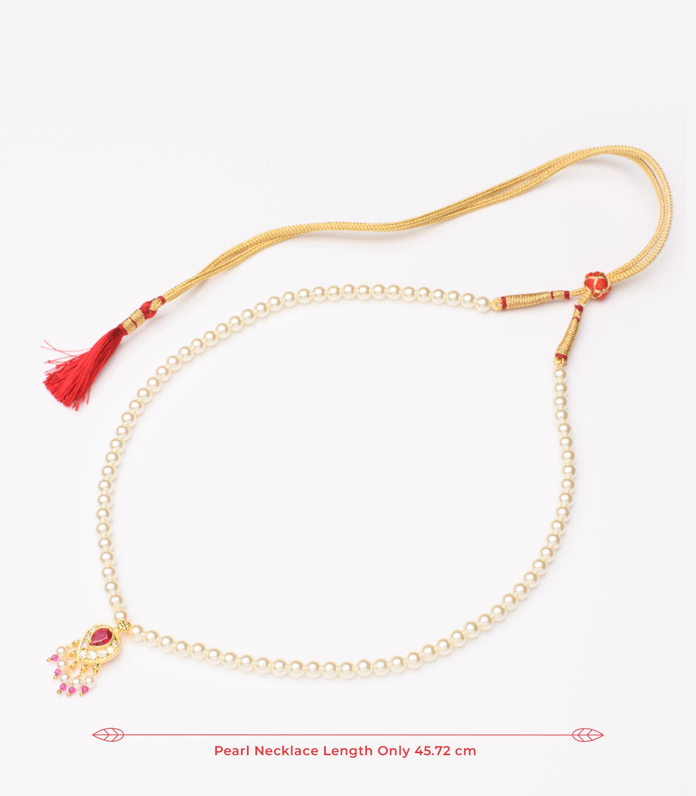 Silver Moti Necklace Set