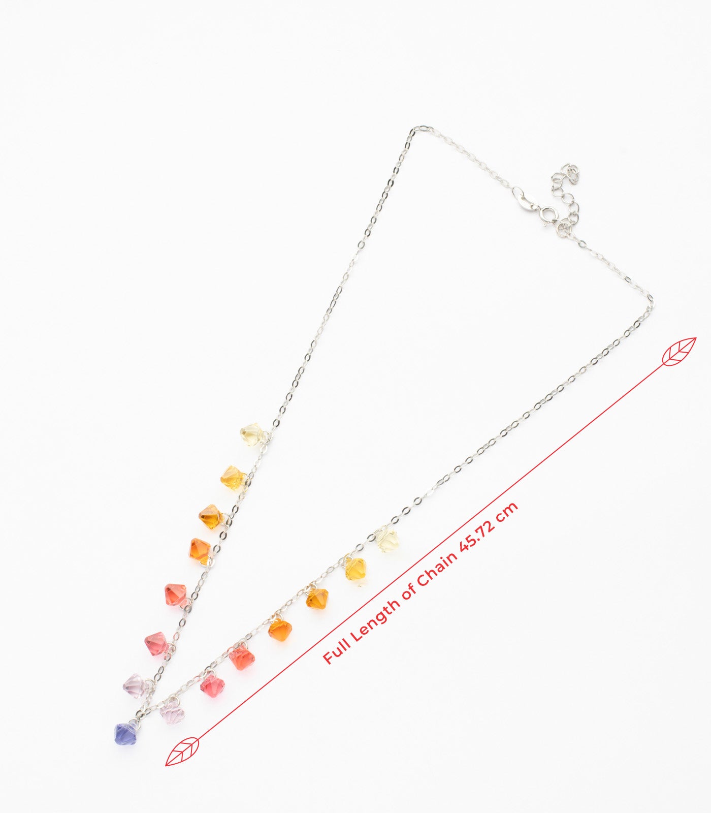 Circle Spot Necklace Set (Silver)