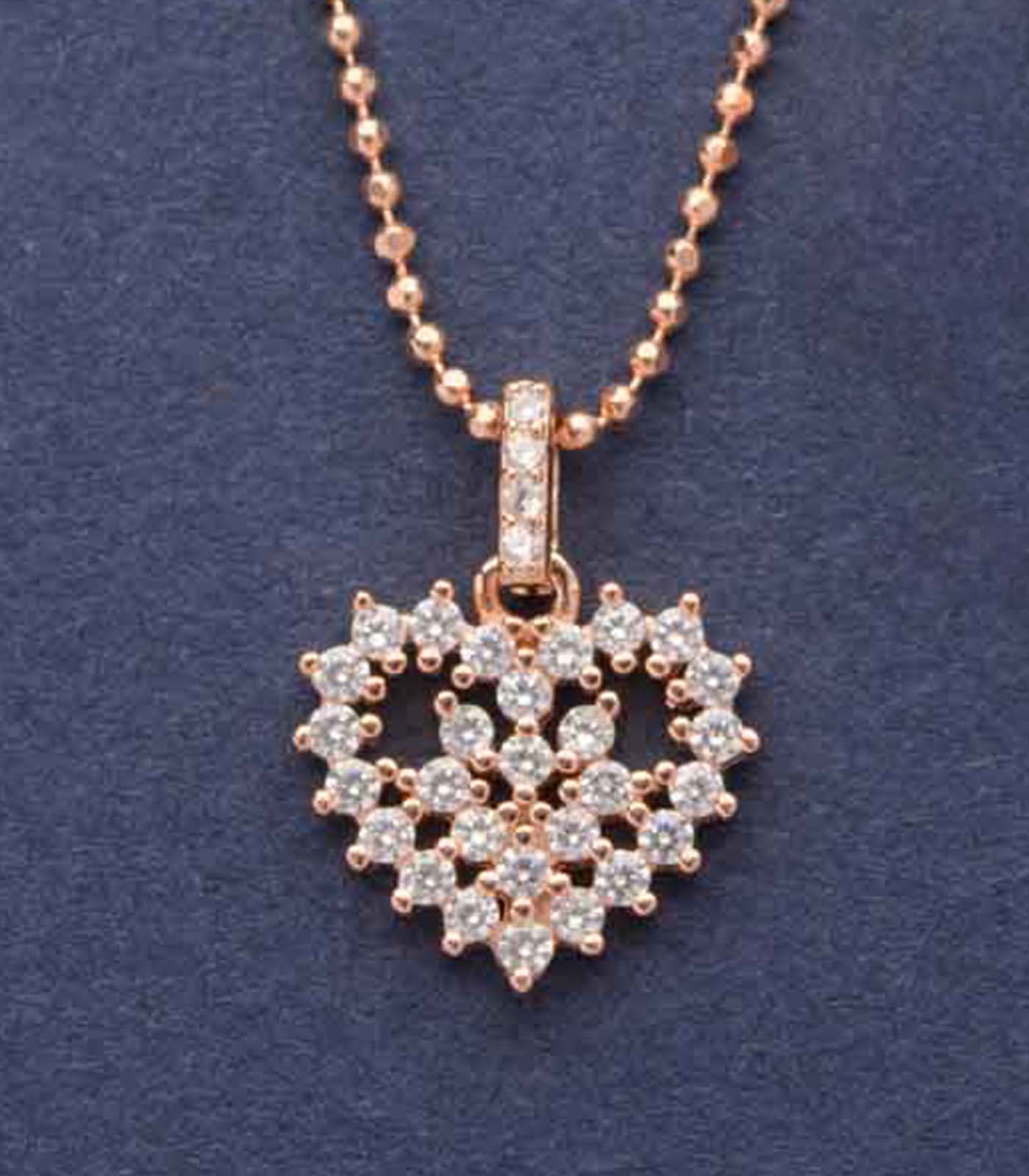 Filigree Heart Necklace Set (Silver)