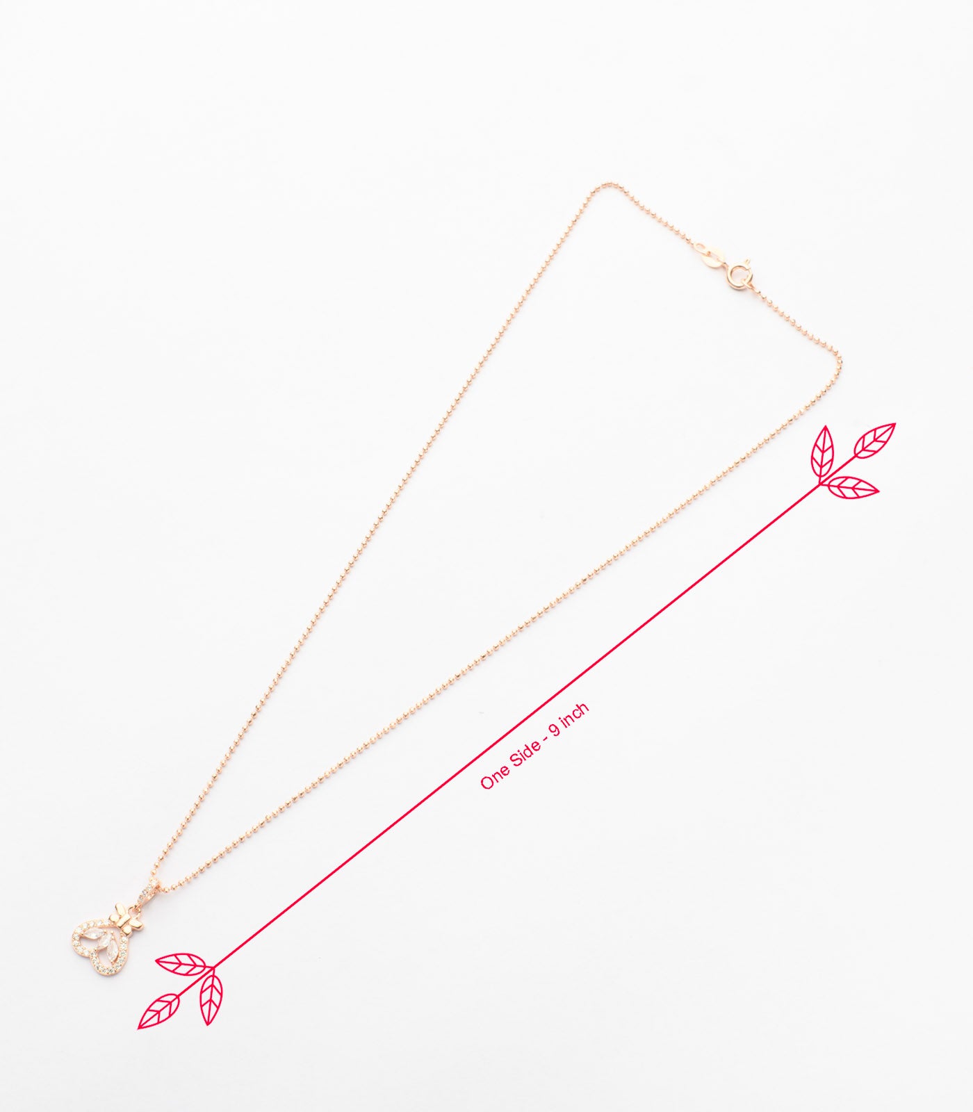 Glistening Heart Necklace Set (Silver)