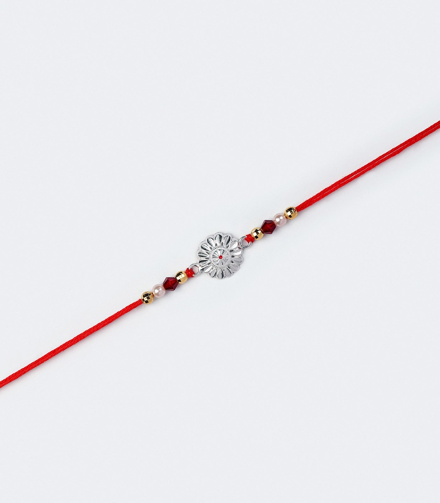 Petal Blossom Silver Rakhi
