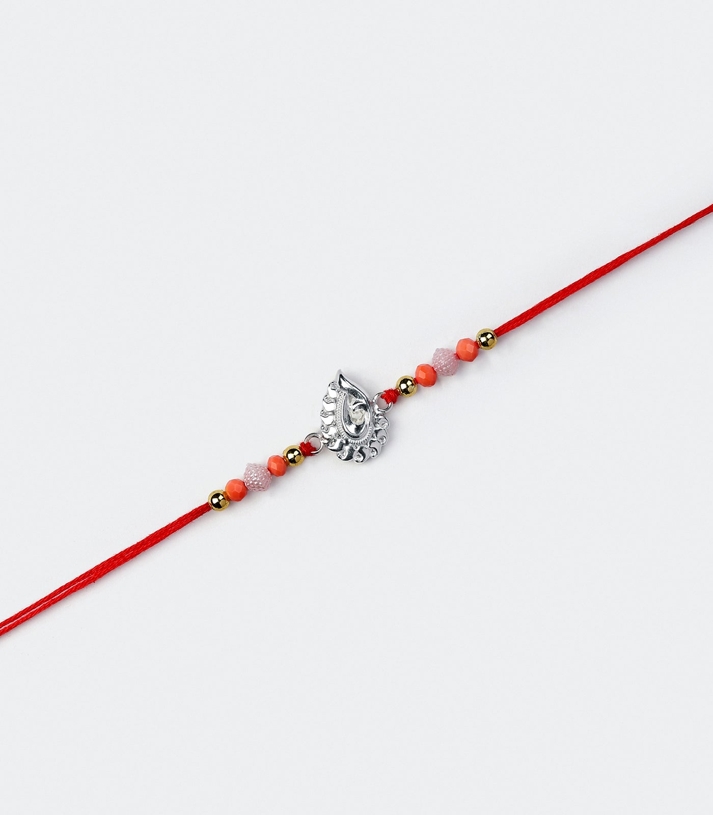 Artistic Charm Silver Rakhi