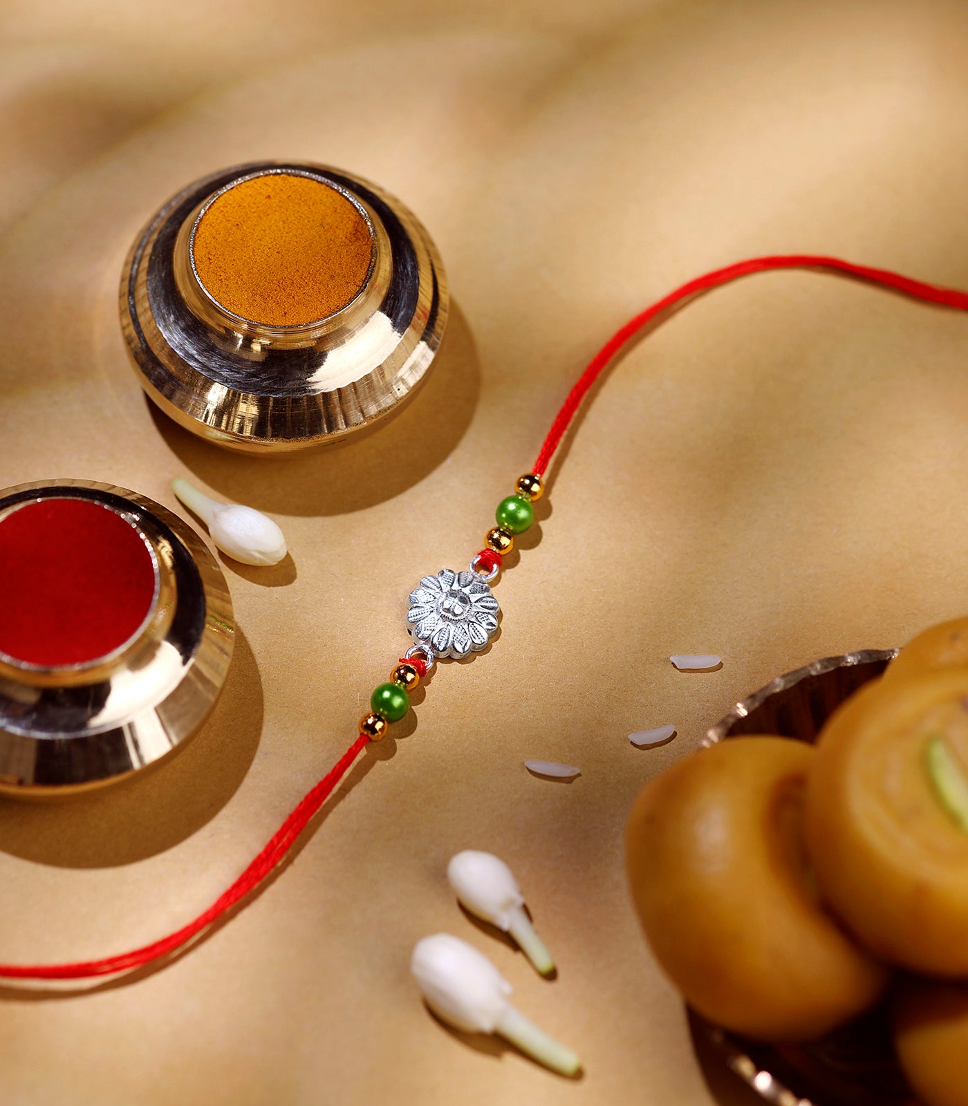 Silver Radiant Rakhi