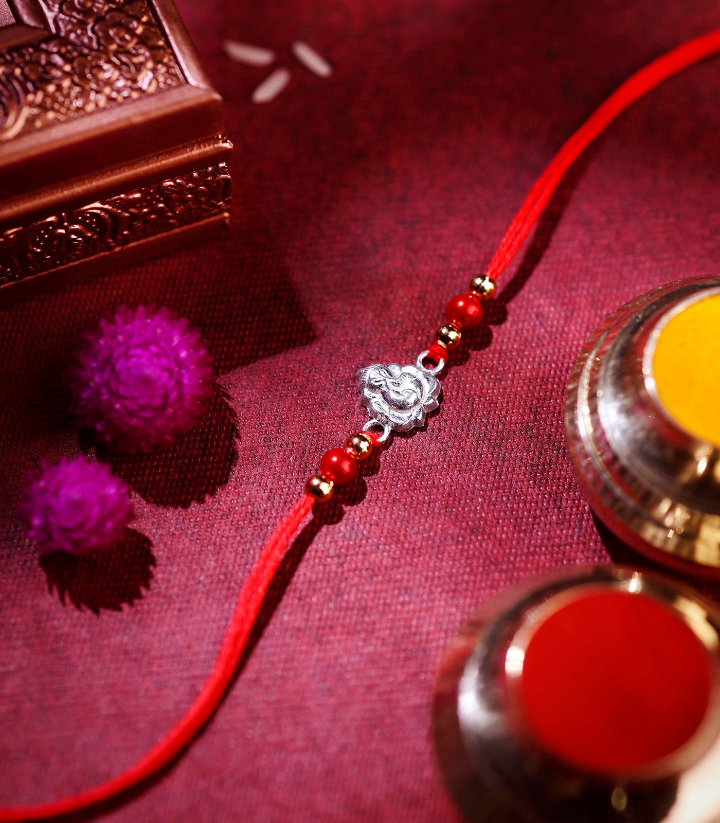 Silver Ganesh Rakhi