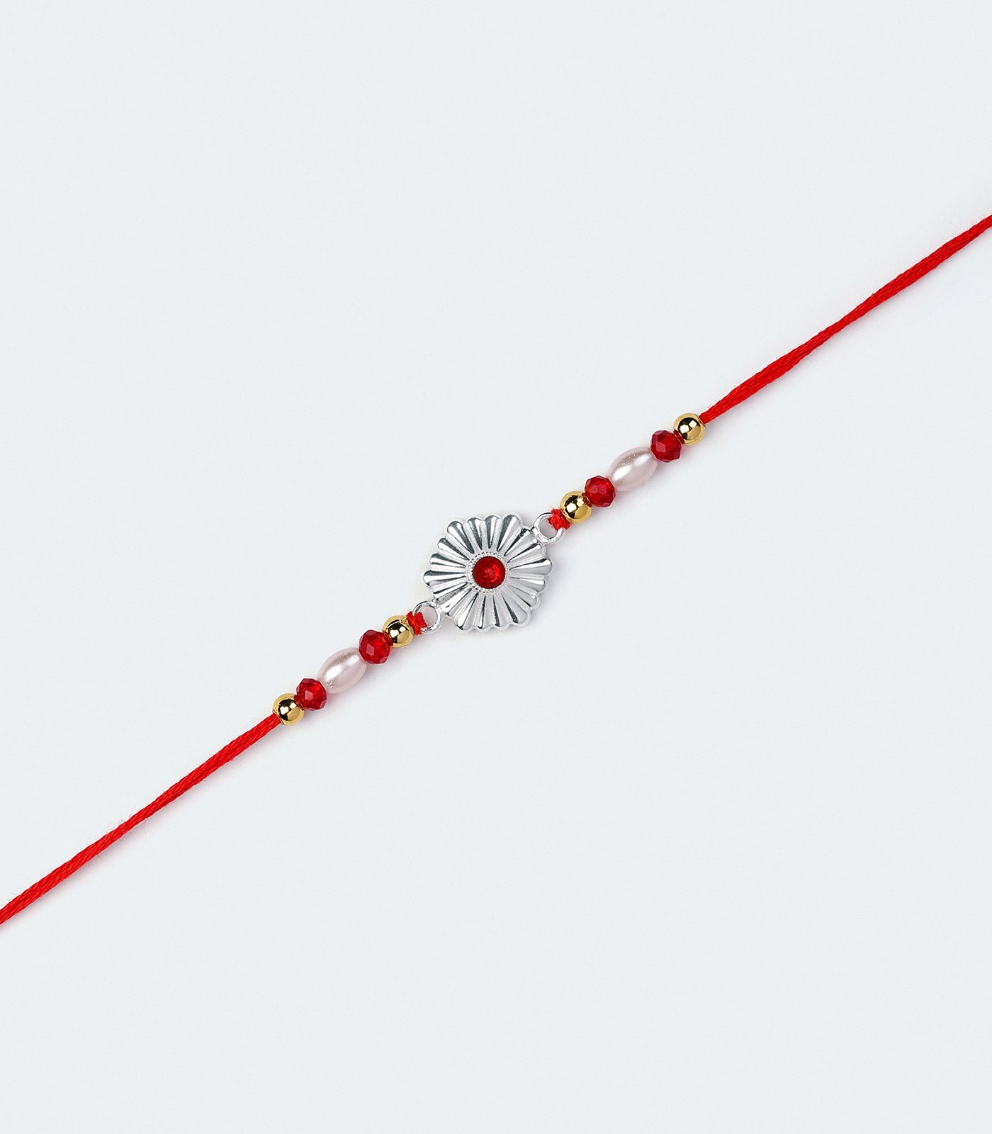 Silver Ethnic Rakhi