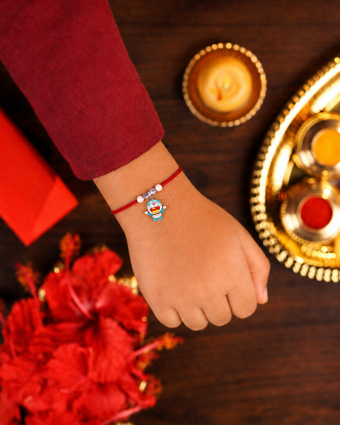 Silver Doreamon Rakhi