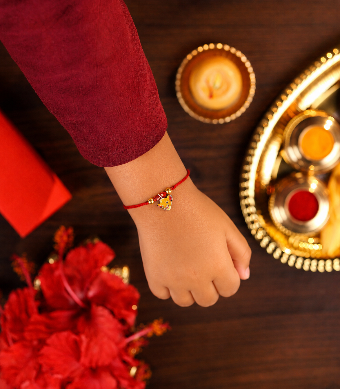 Silver Simba Rakhi
