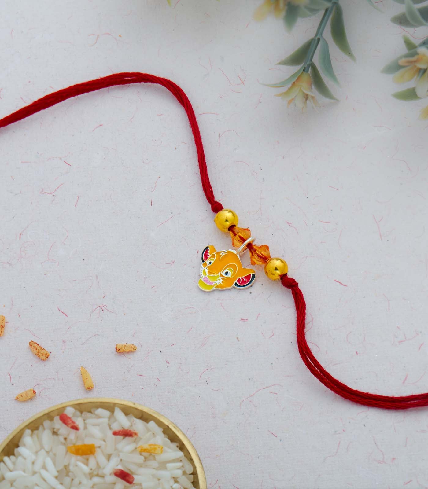 Silver Simba Rakhi