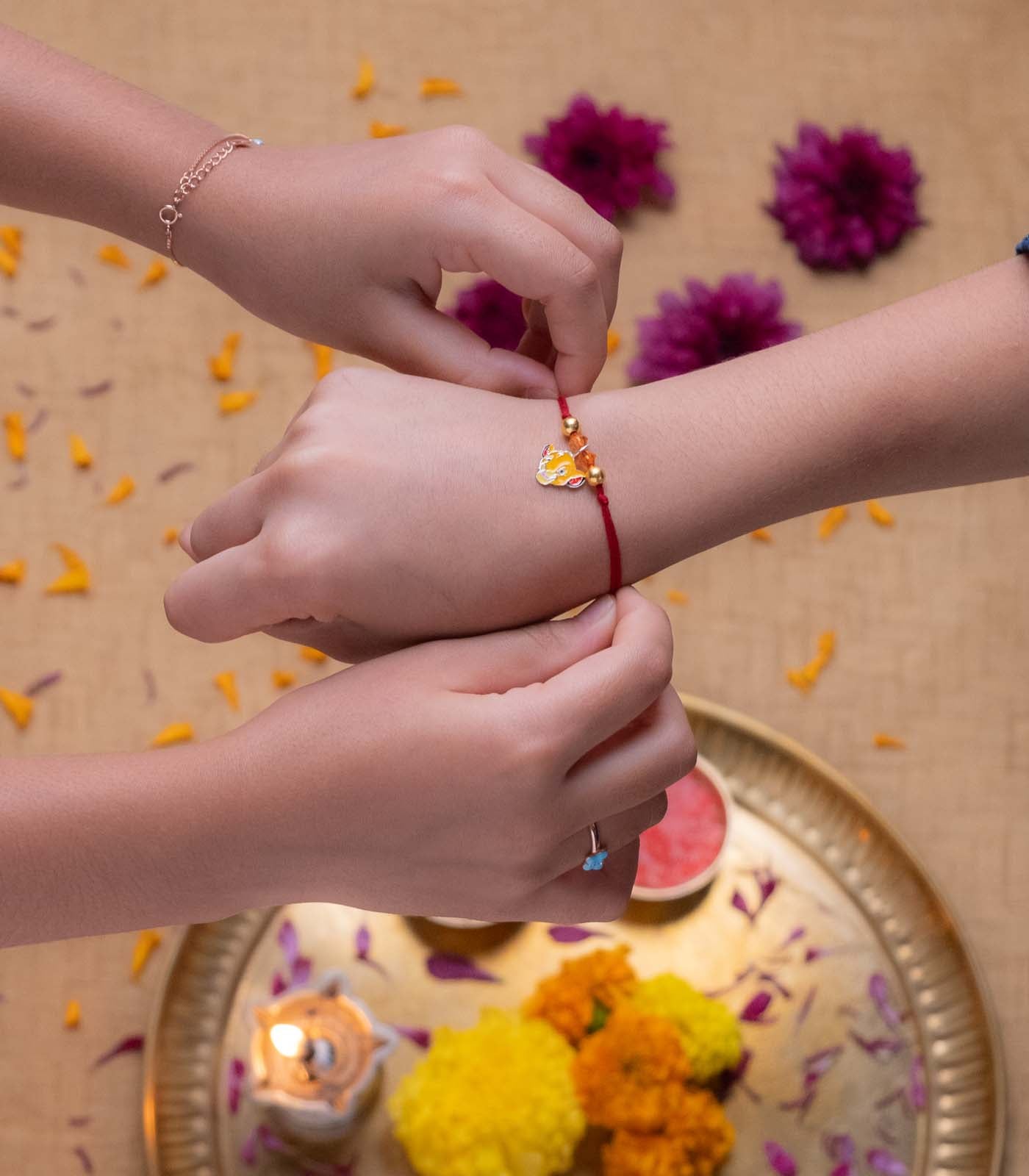 Silver Simba Rakhi