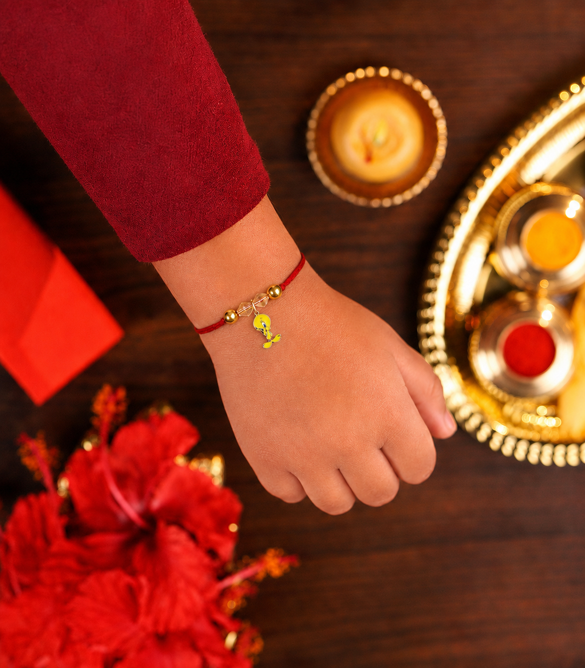 Silver Tweety Rakhi