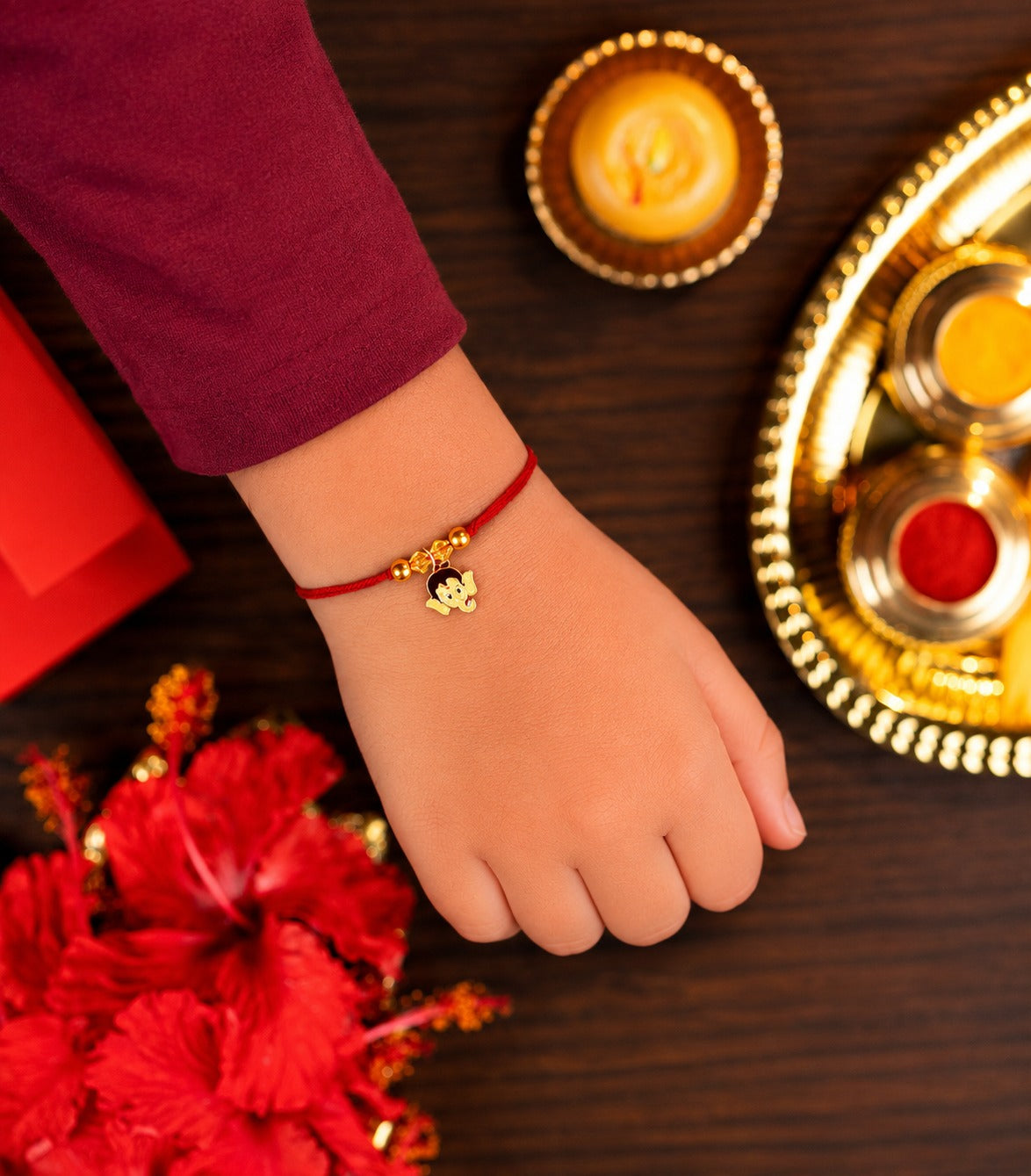 Silver Bal Ganesh Rakhi