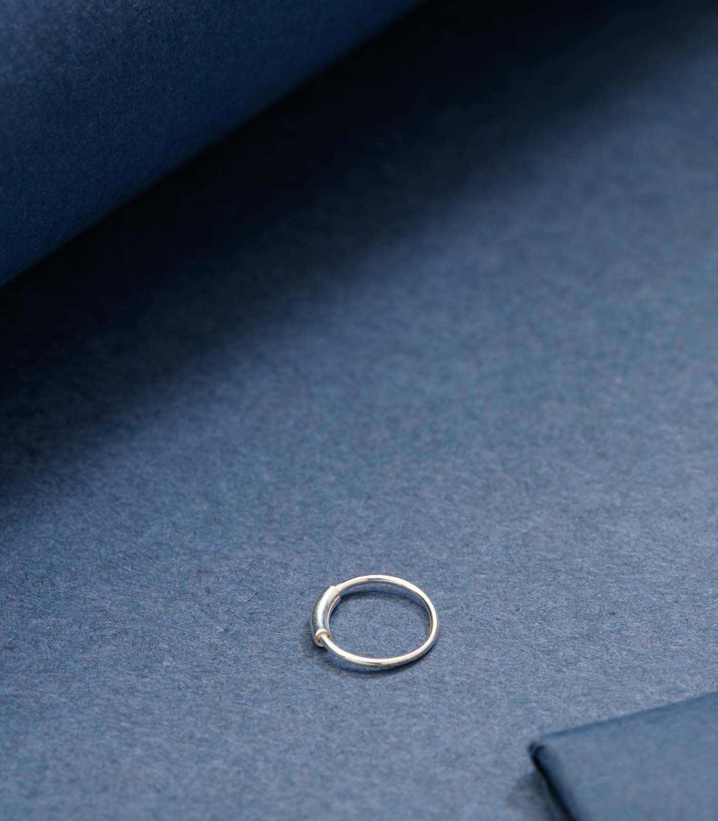 Silver Plain Nose Ring