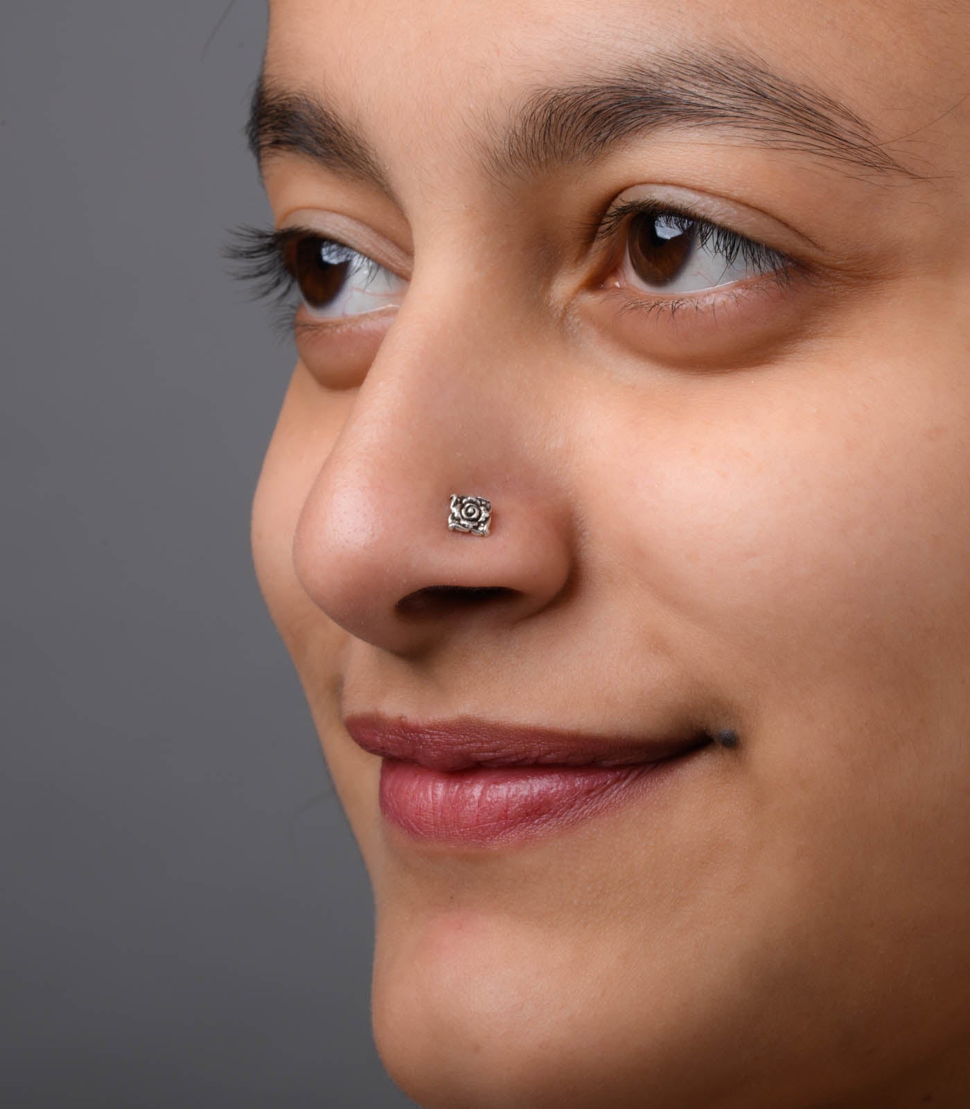 Silver nose pin price on sale