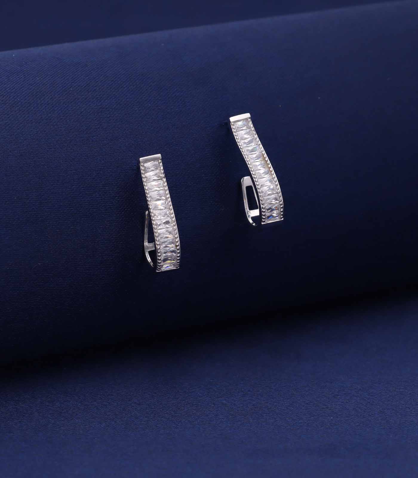 Tik tok earrings(Silver)