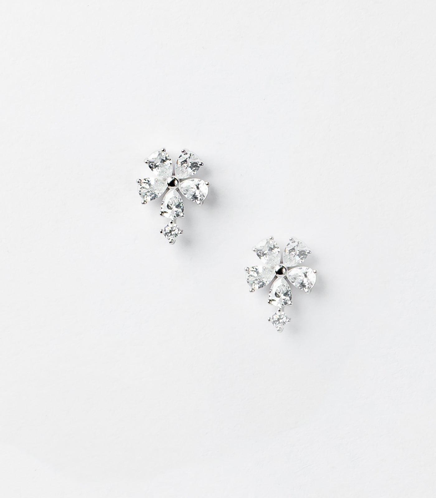 Crystal Floral Bliss Tops (Silver)