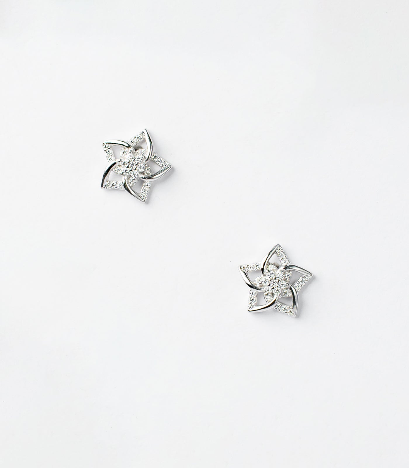 Shiny Crystal Star Tops (Silver)