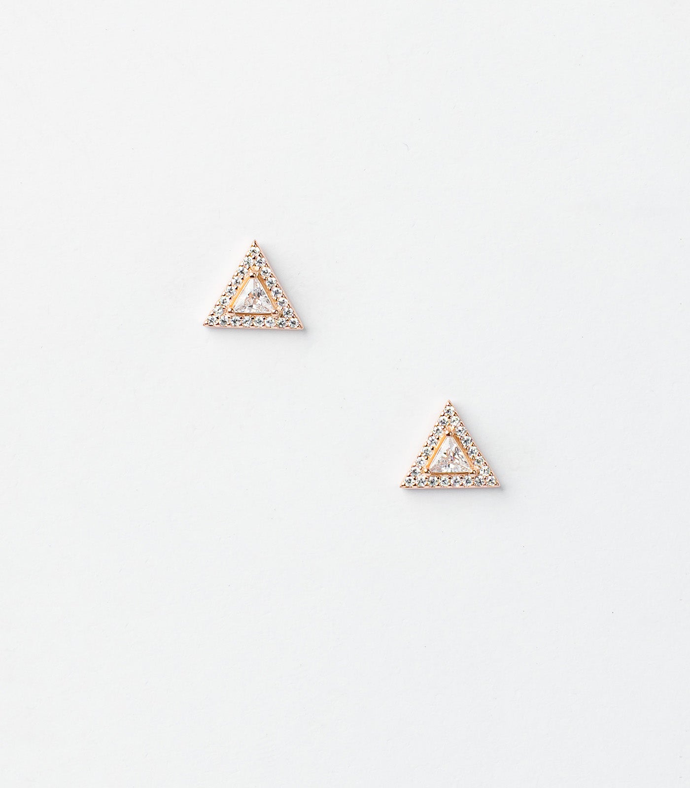 Rose Gold Triangle Tops (Silver)
