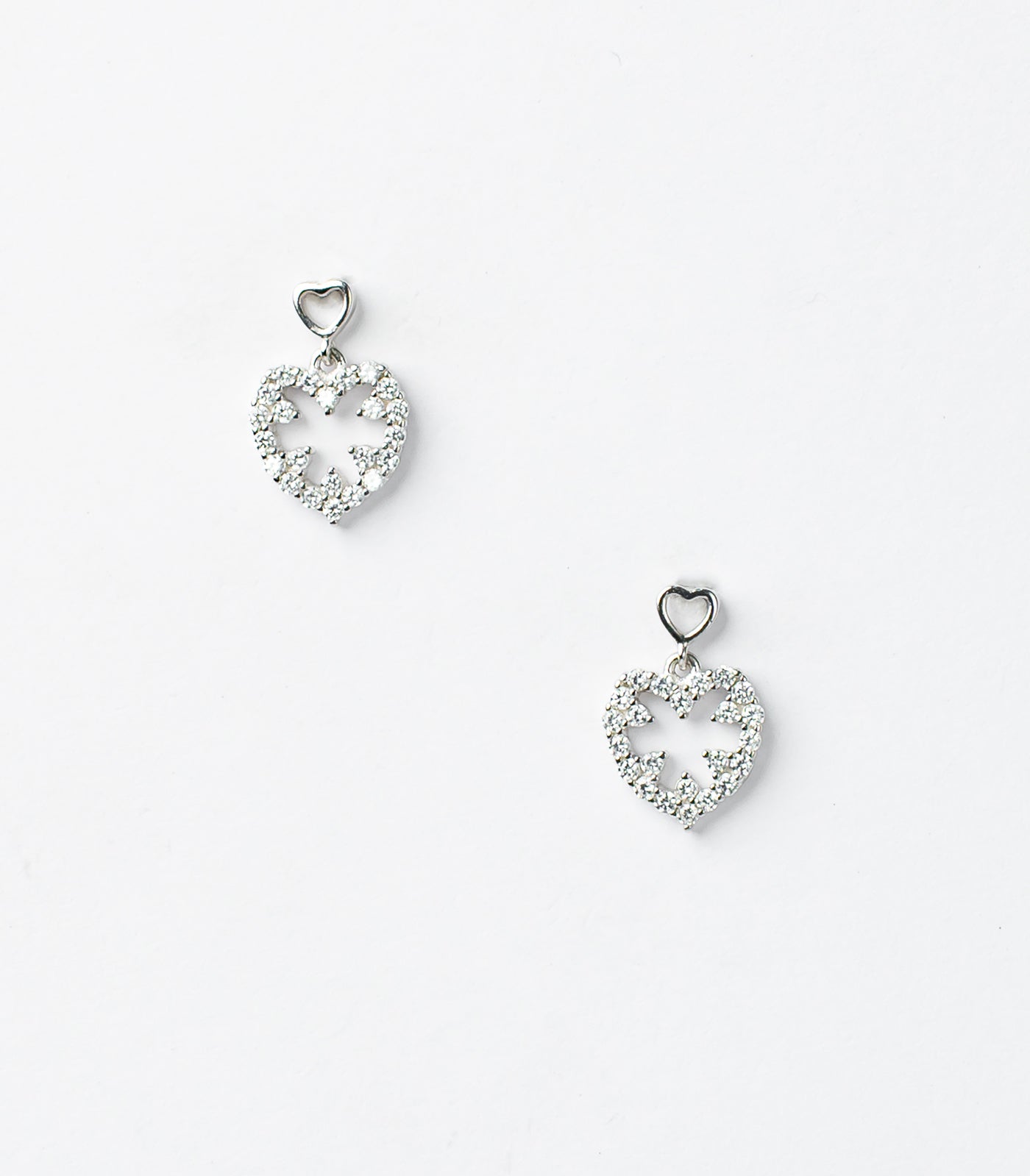 Heart Shaped Tops (Silver)