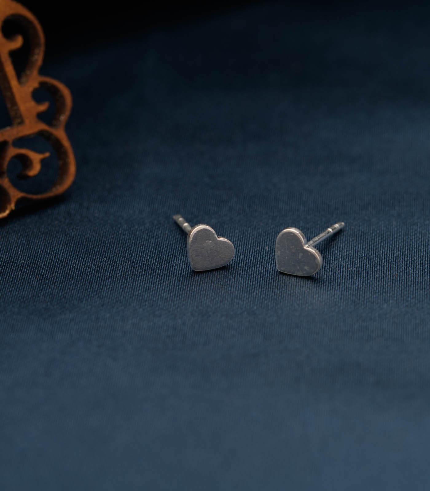 Mini Heart Tops (Silver)
