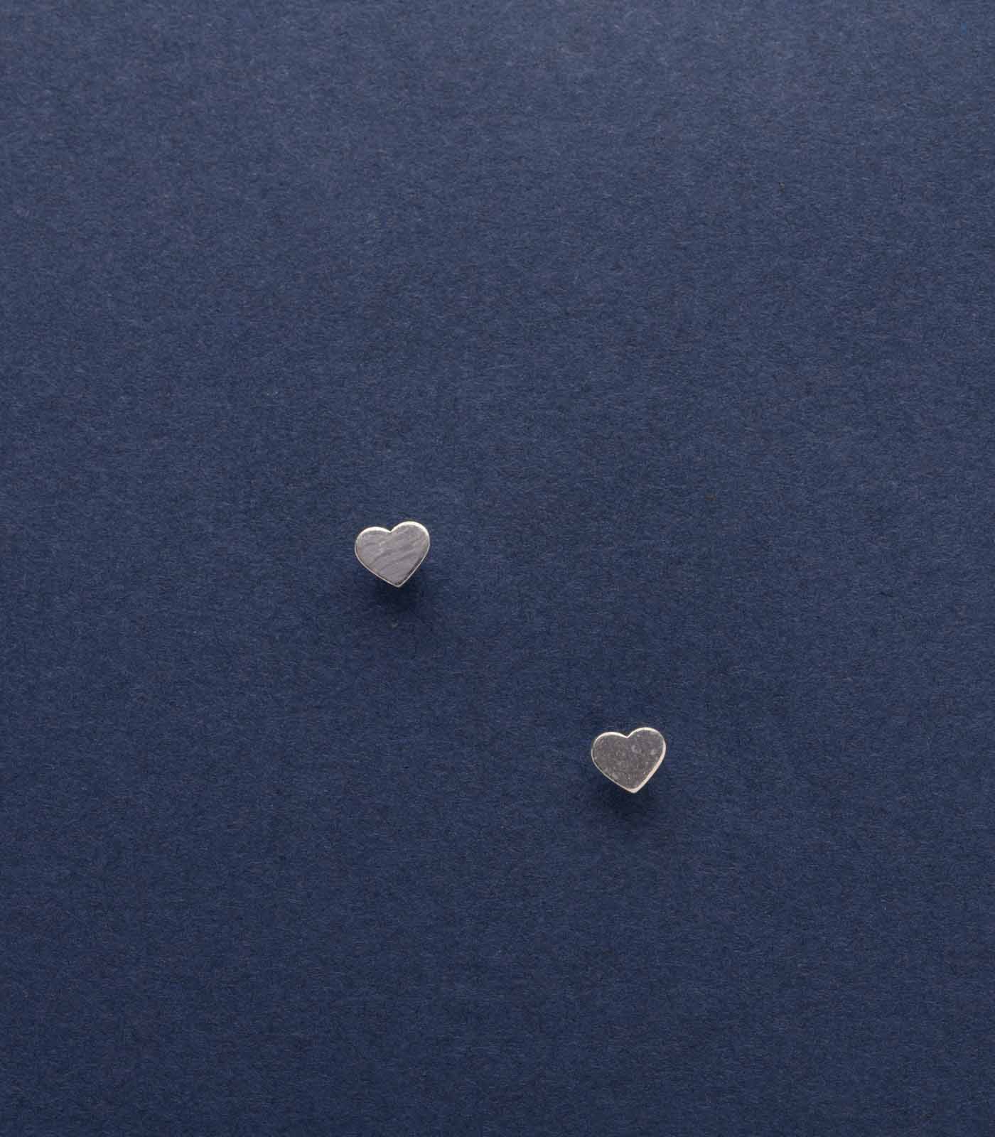 Mini Heart Tops (Silver)