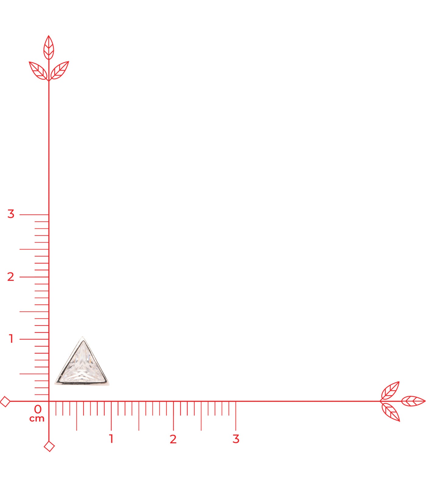 Crisp Triangle Tops (Silver)