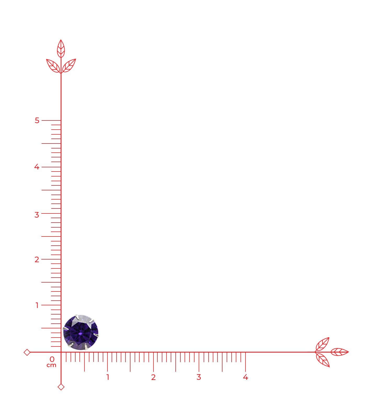 Purple Round Tops (Silver)