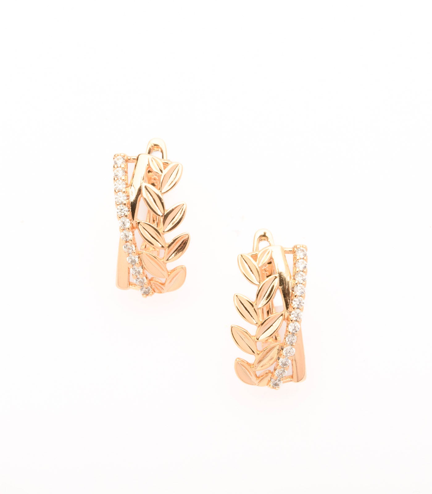Flawless Brass Leaves Earrings (Brass)