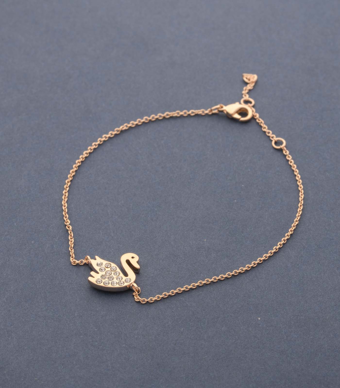 Funky Little Swan Bracelet (Brass)